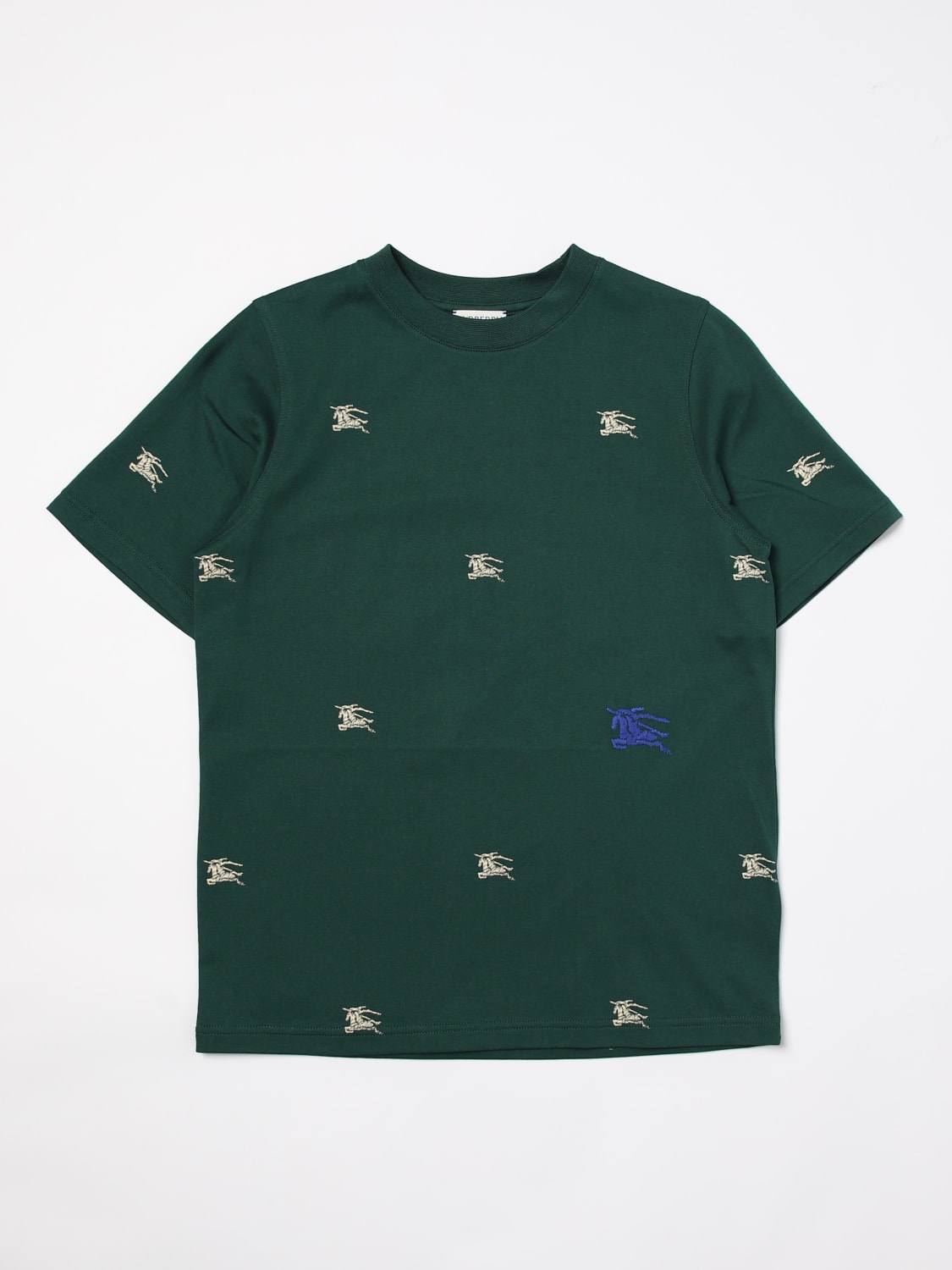 BURBERRY T-SHIRT: T-shirt enfant Burberry Kids, Kaki - Img 1