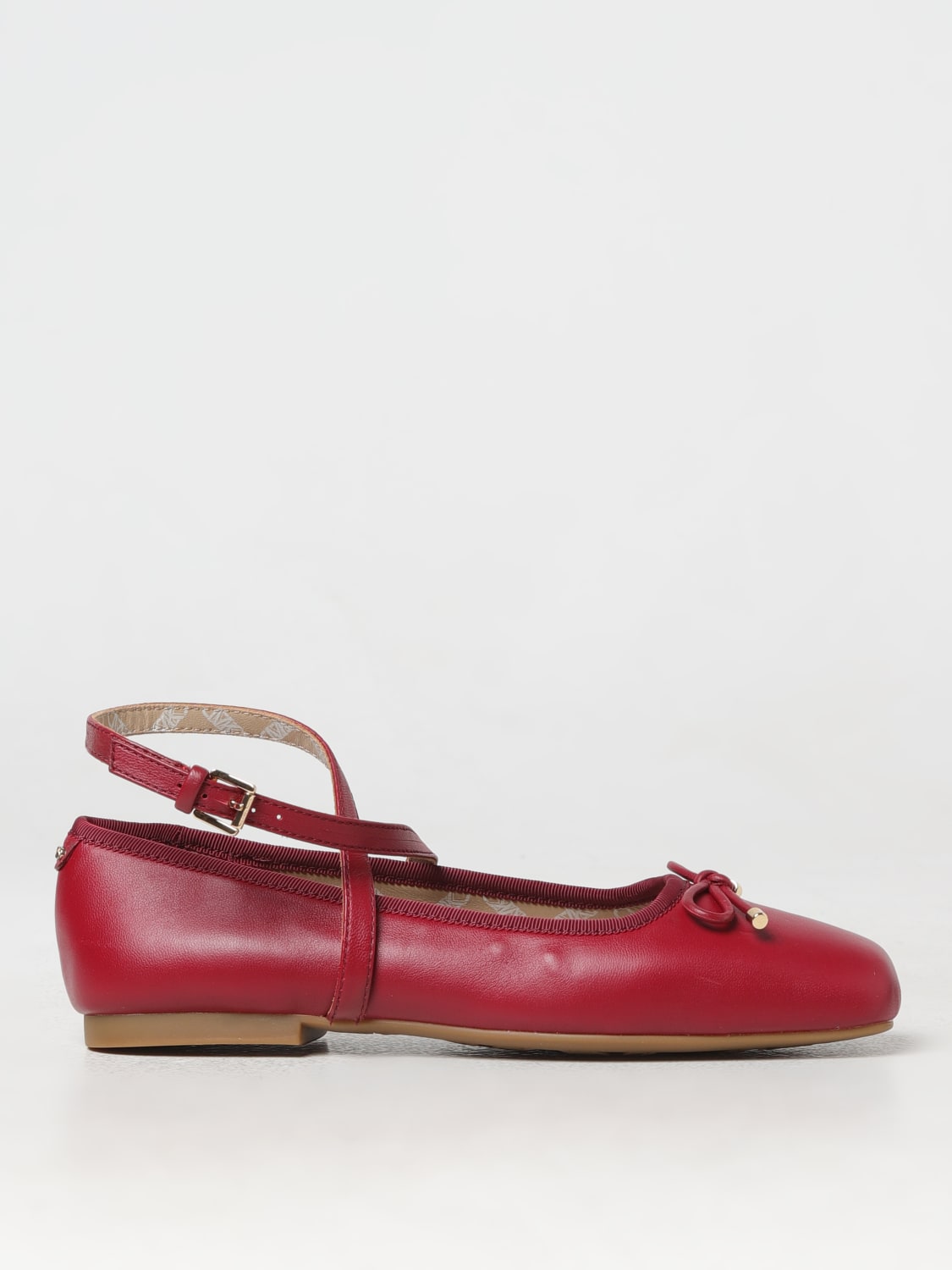 Michael kors red ballet flats discount
