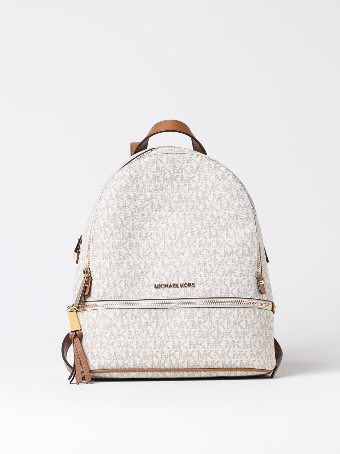Giglio Zaino Michael Michael Kors in cotone spalmato con monogram MK all over
