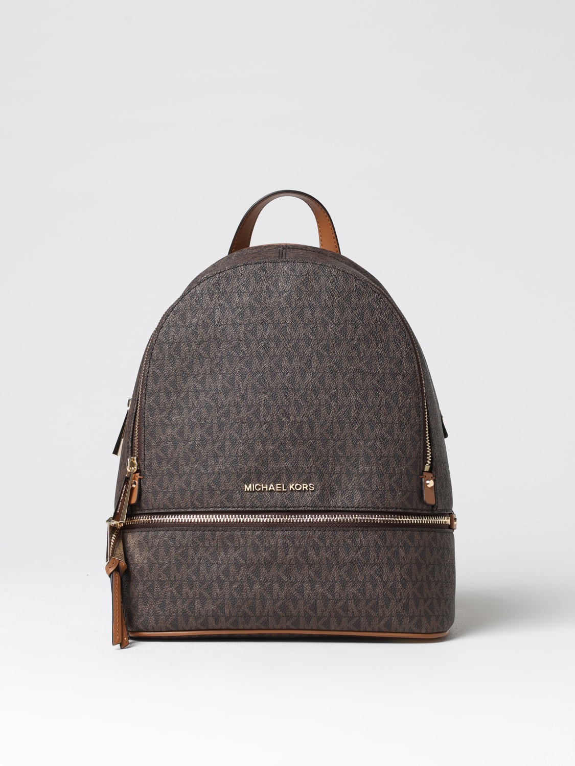 Giglio Zaino Michael Michael Kors in cotone spalmato con monogram MK all over