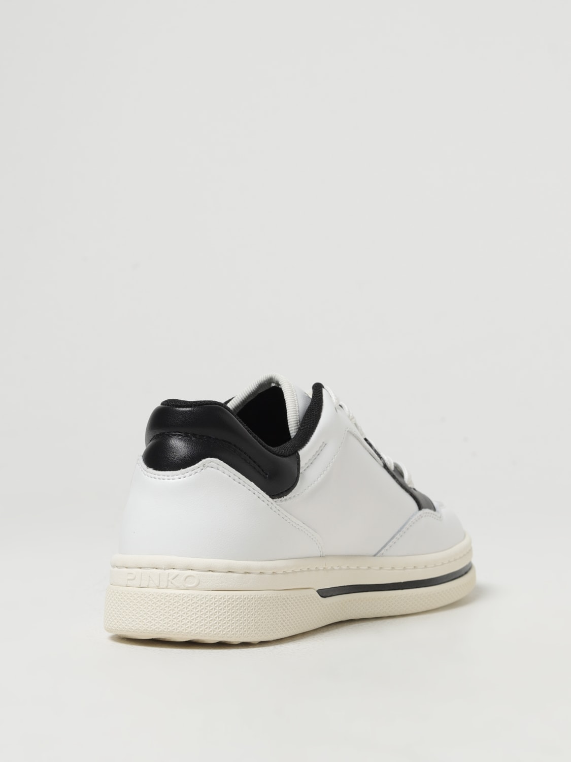 PINKO SNEAKERS: Sneakers Mandy Pinko in pelle , Bianco - Img 3