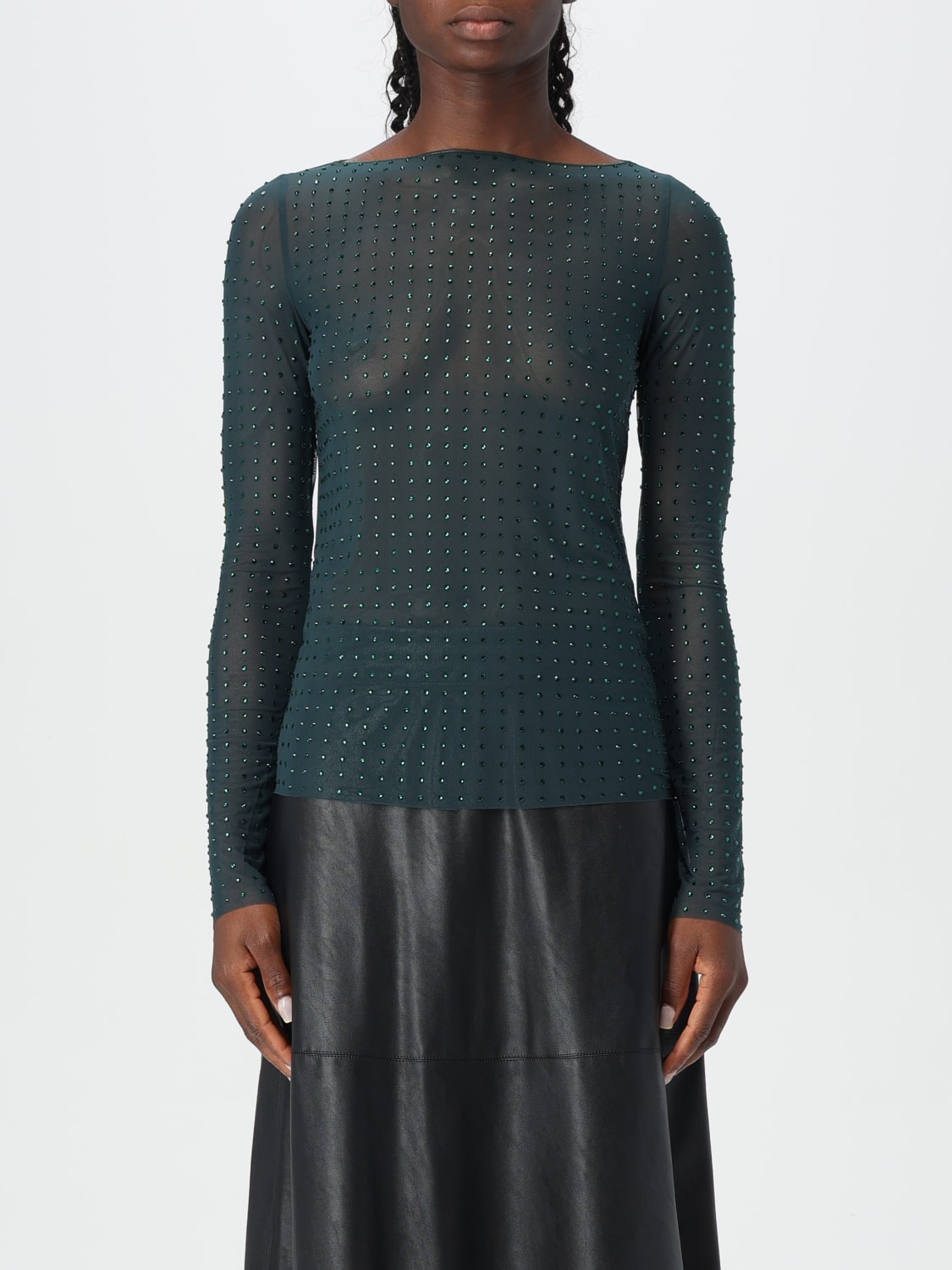 PINKO TOP: Sweater woman Pinko, Green - Img 1