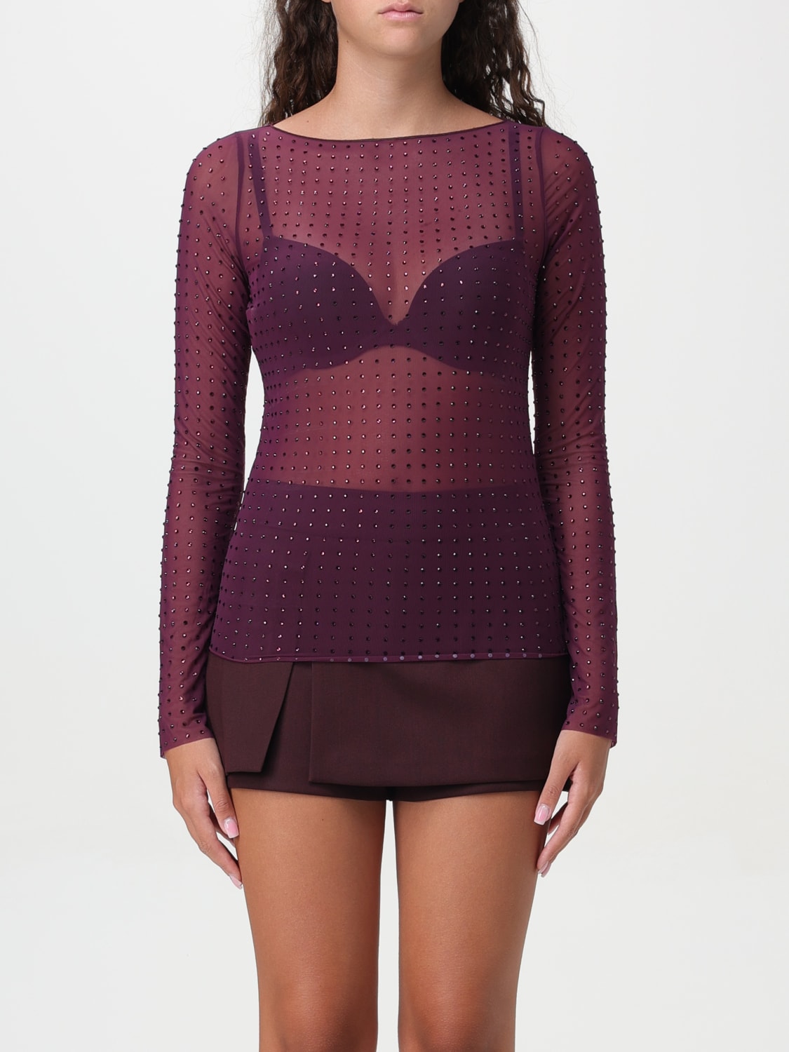 PINKO TOP: Sweater woman Pinko, Burgundy - Img 1