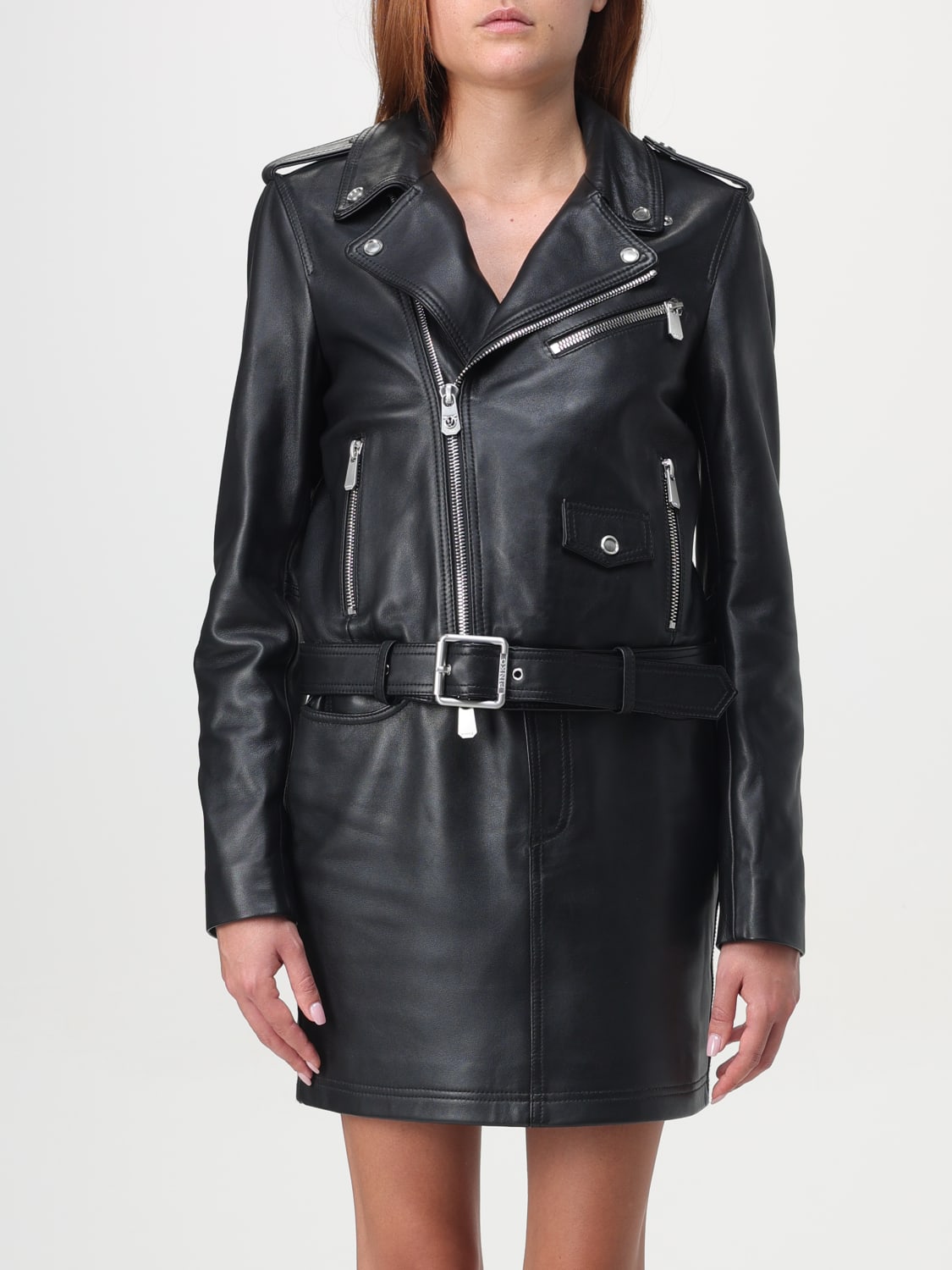 Giglio Giacca biker di pelle Pinko