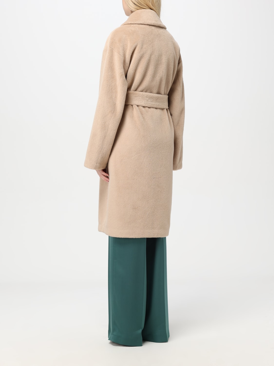 PINKO COAT: Coat woman Pinko, Beige - Img 2