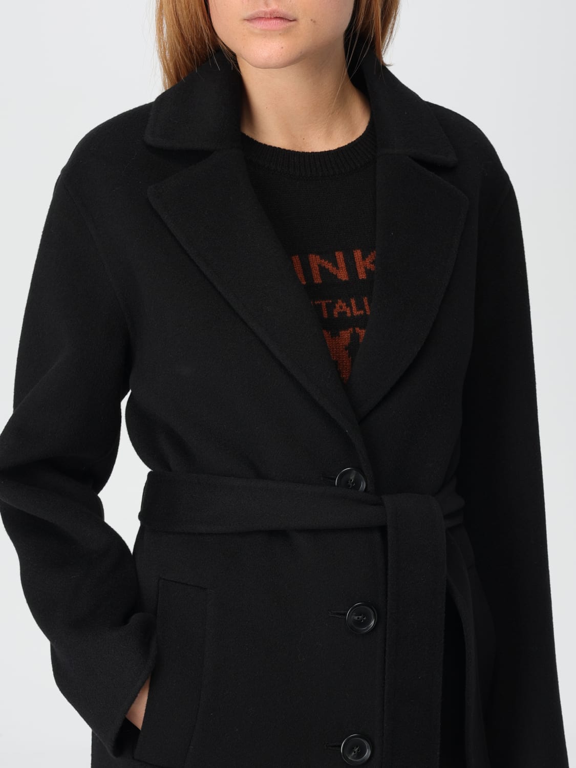 PINKO COAT: Coat woman Pinko, Black - Img 4