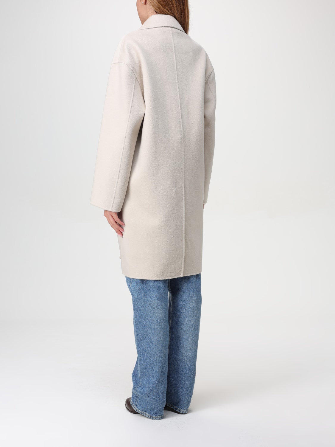 PINKO CAPPOTTO: Cappotto a monopetto Pinko, Beige - Img 2