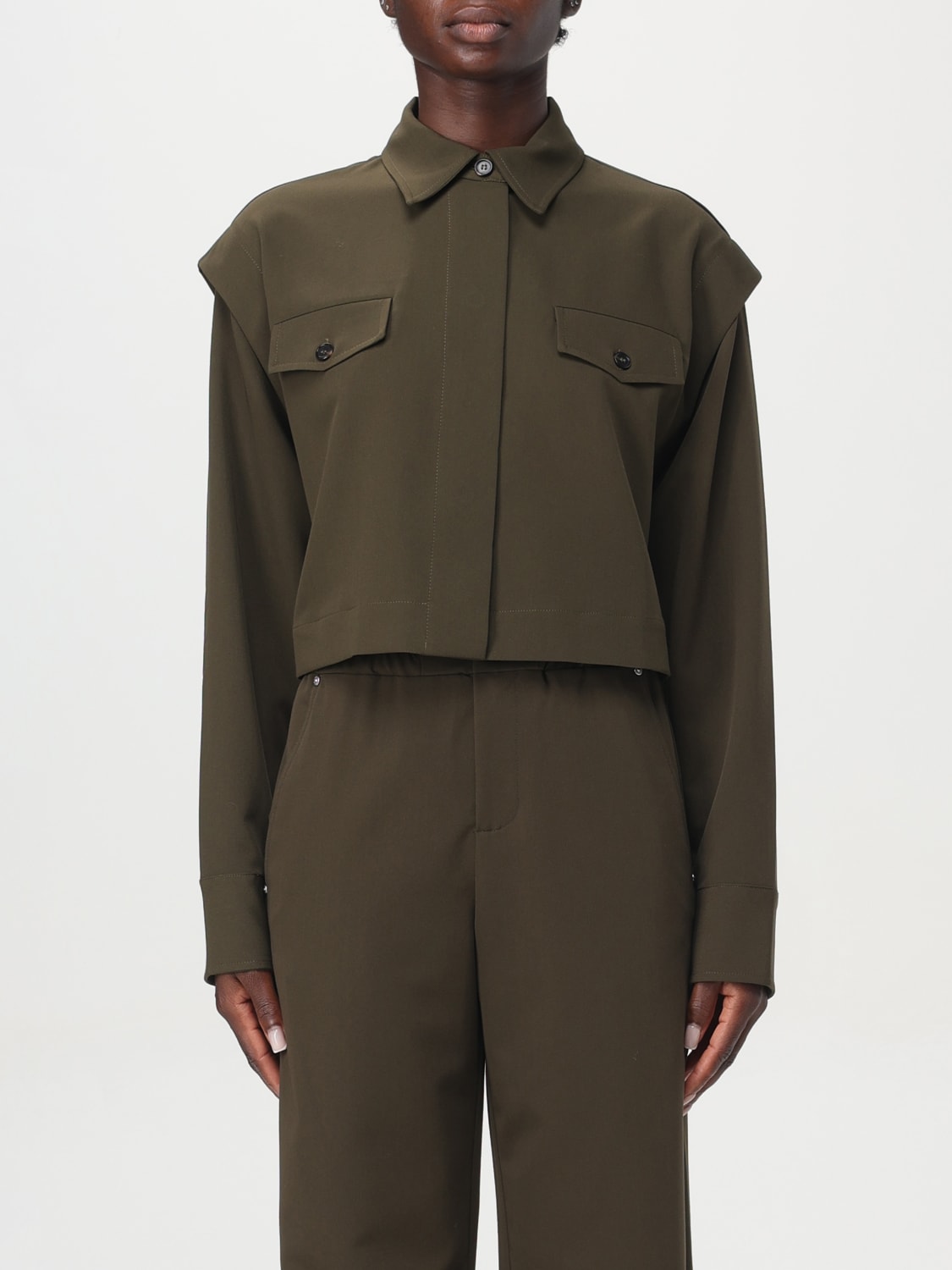 PINKO SHIRT: Shirt woman Pinko, Military - Img 1