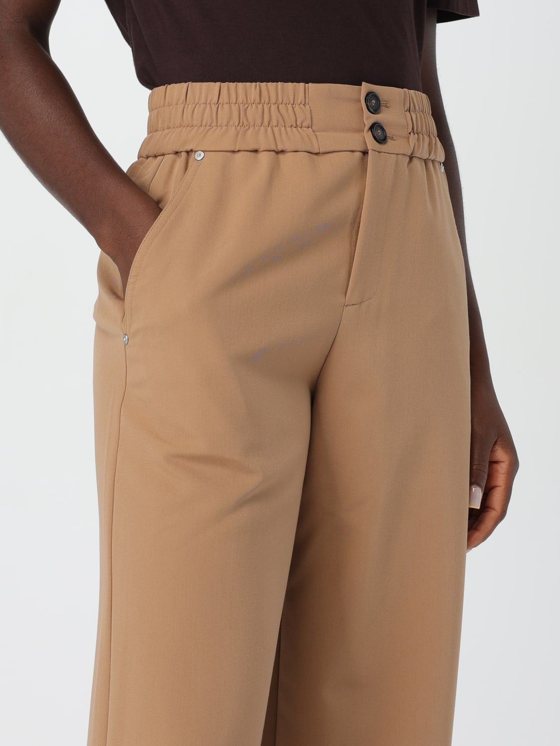 PINKO PANTS: Pants woman Pinko, Beige - Img 3