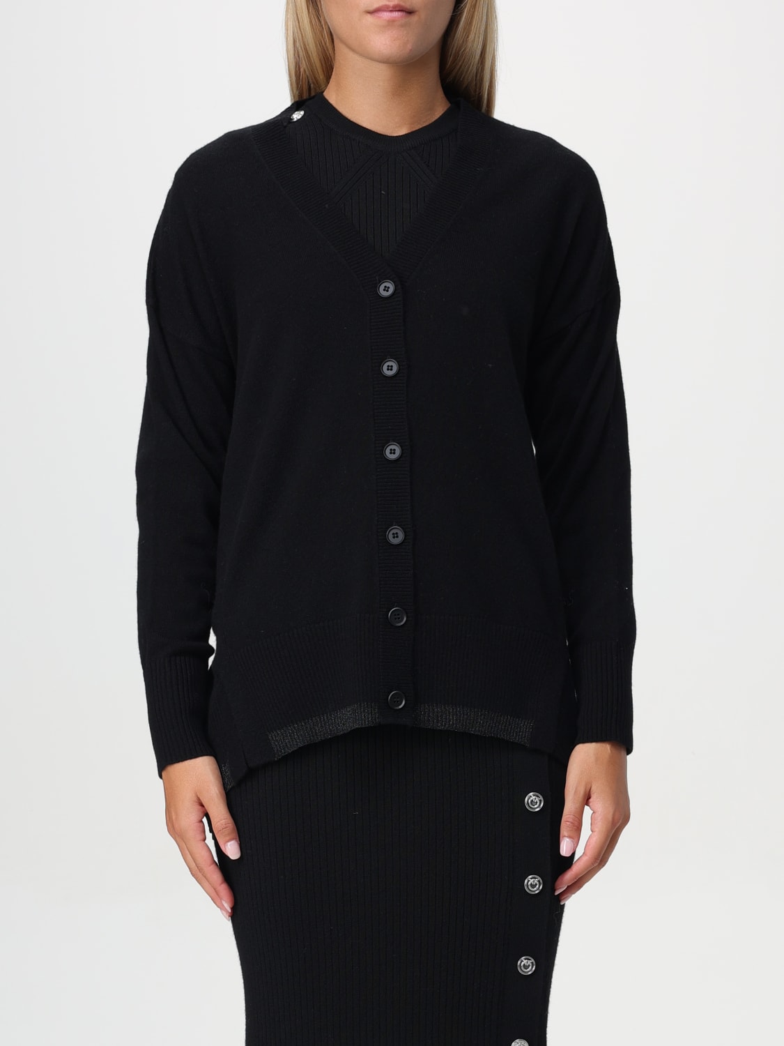 PINKO CARDIGAN: Sweater woman Pinko, Black - Img 1