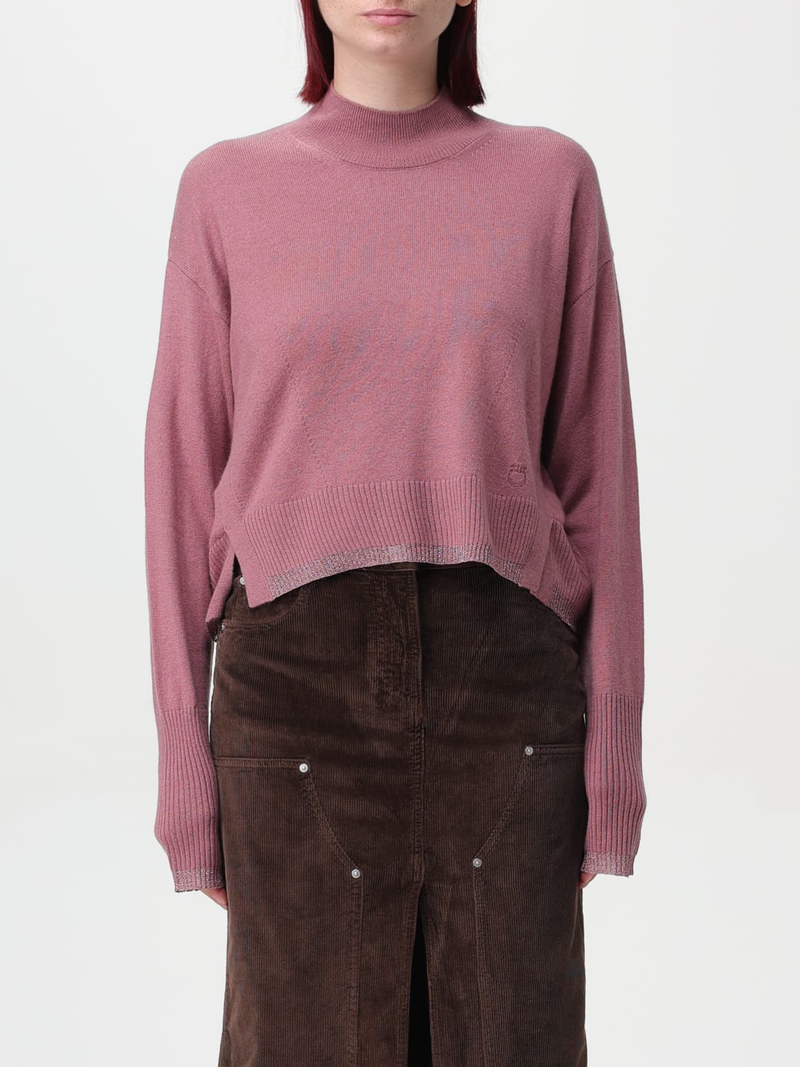 PINKO MAGLIA: Maglia basic Pinko in cashmere, Rosa - Img 1