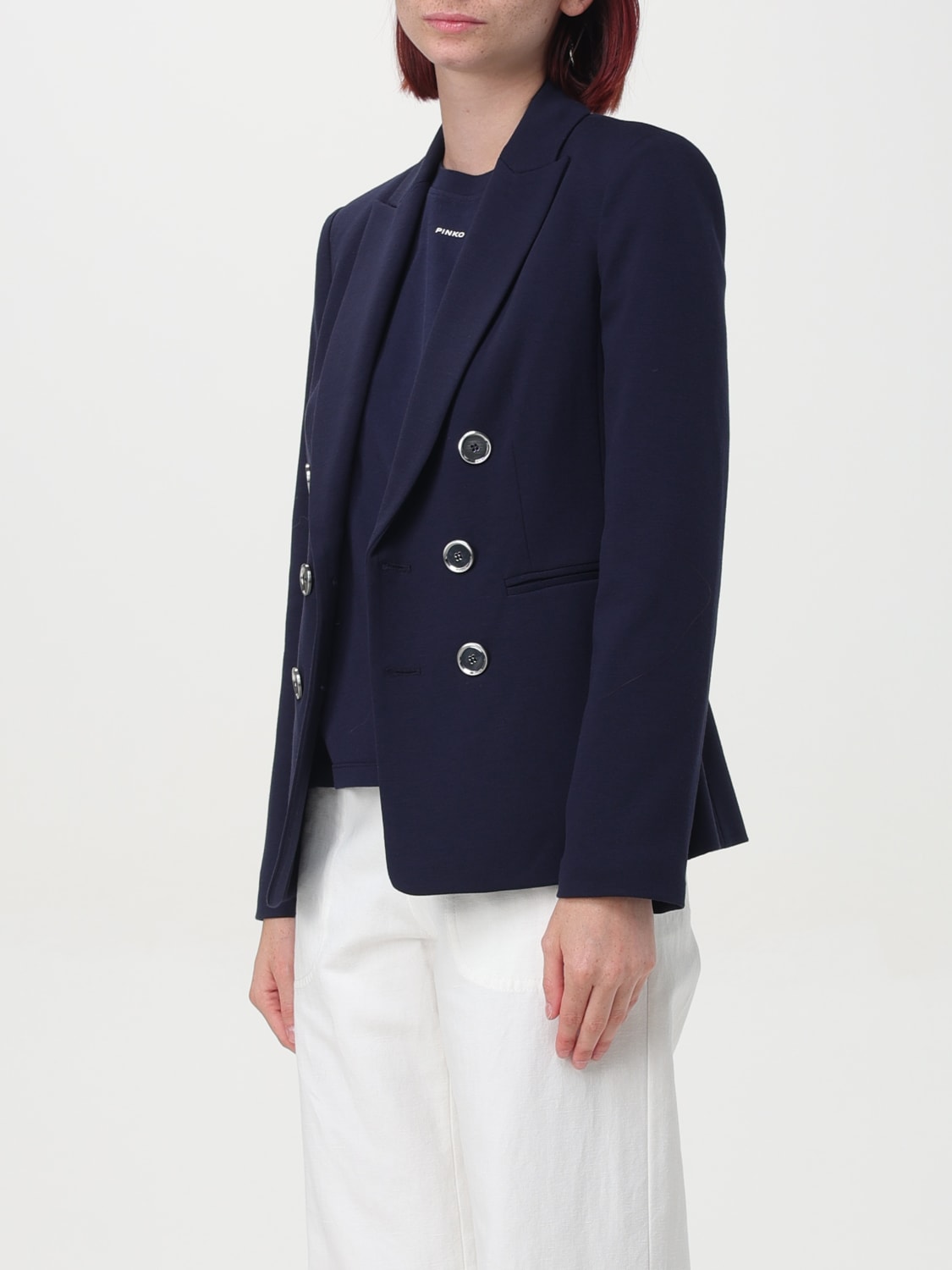 PINKO BLAZER: Blazer woman Pinko, Blue - Img 3