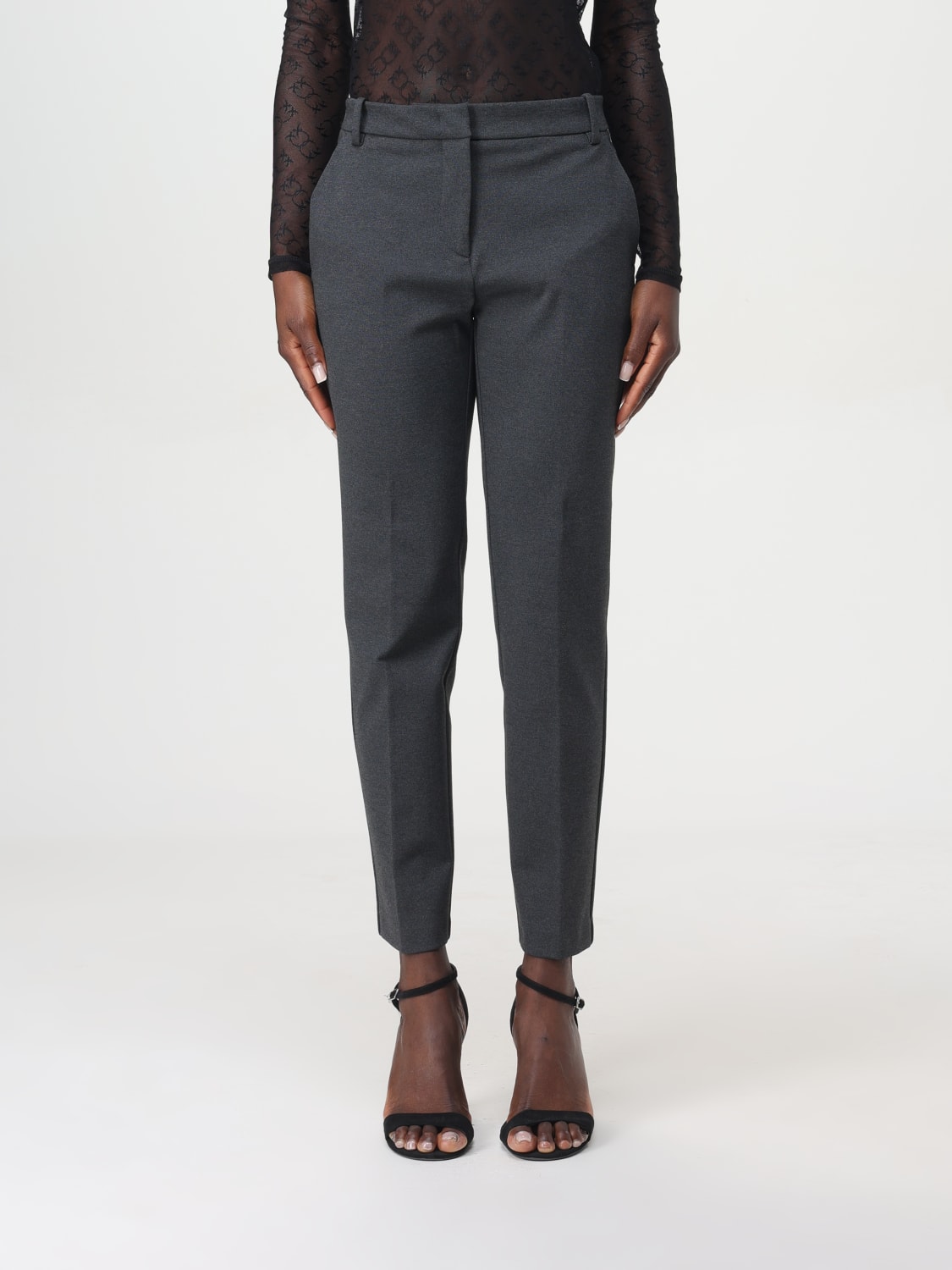 PINKO PANTS: Pants woman Pinko, Grey - Img 1