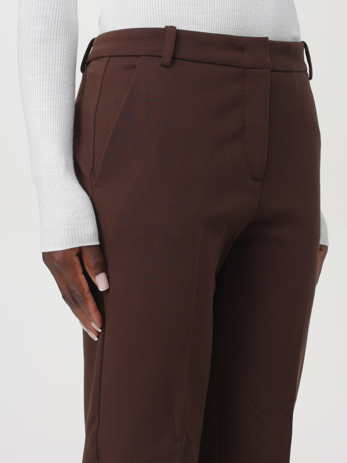 PINKO PANTS: Pants woman Pinko, Brown - Img 3