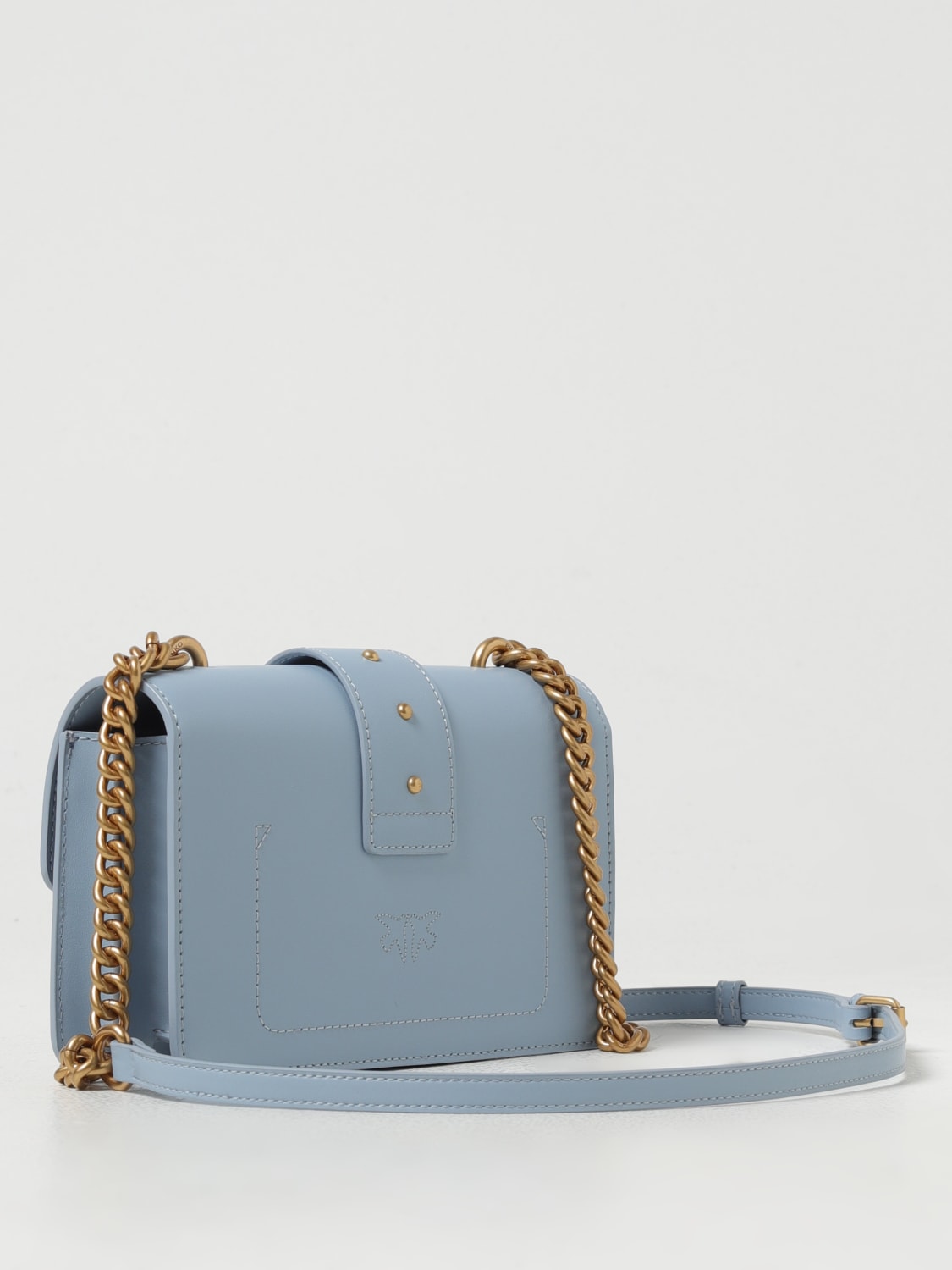 PINKO MINI BAG: Shoulder bag woman Pinko, Gnawed Blue - Img 2