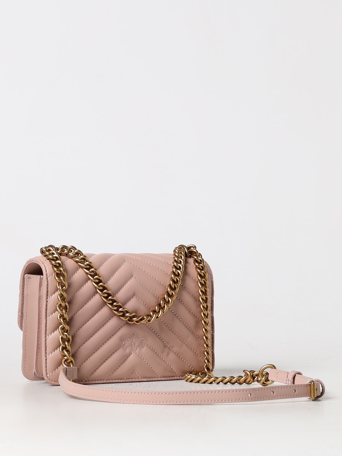 PINKO: Shoulder bag woman - Pink | Pinko mini bag 100074A0GK