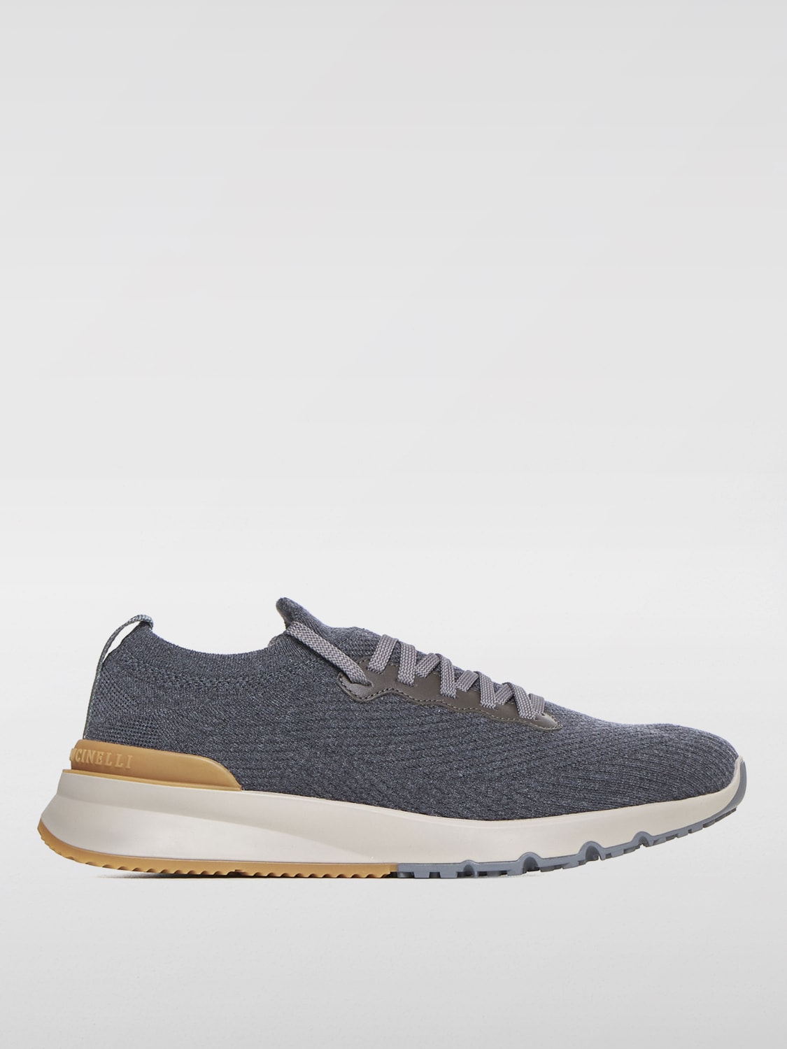 Giglio Sneakers Brunello Cucinelli in maglia stretch di lana