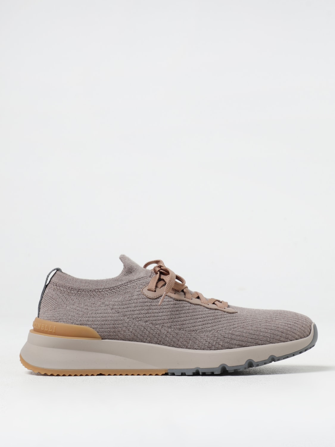 Giglio Sneakers Brunello Cucinelli in maglia stretch di lana