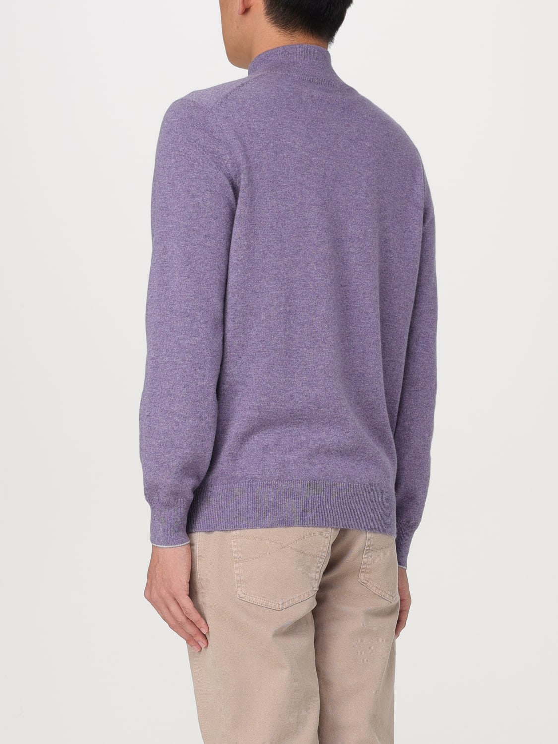 BRUNELLO CUCINELLI SWEATER: Sweater men Brunello Cucinelli, Violet - Img 3