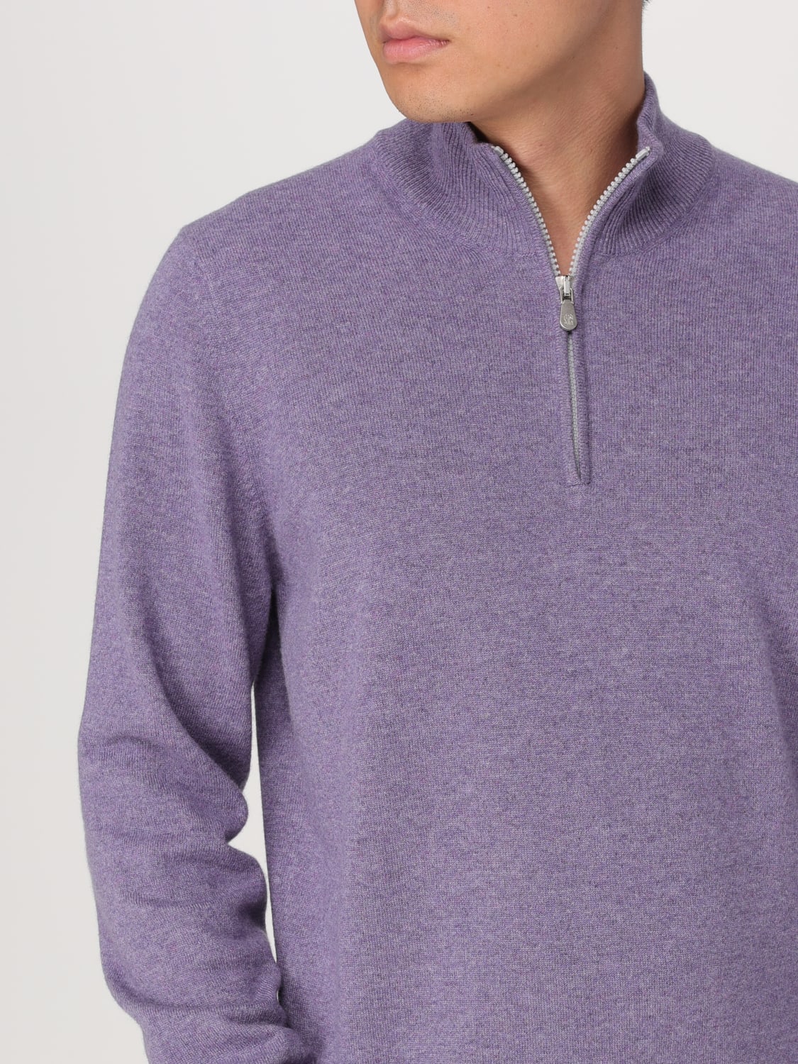 BRUNELLO CUCINELLI SWEATER: Sweater men Brunello Cucinelli, Violet - Img 5