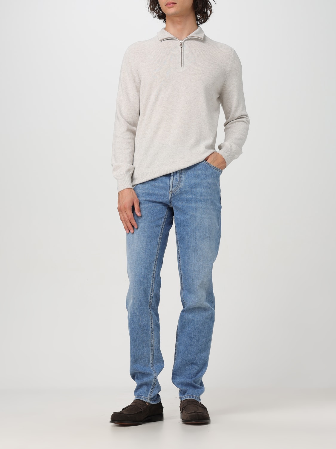 BRUNELLO CUCINELLI SWEATER: Sweater men Brunello Cucinelli, Grey - Img 2