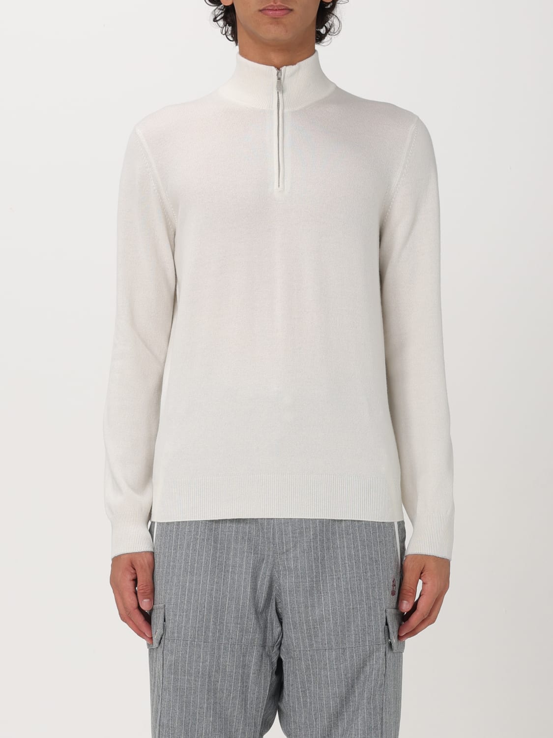 BRUNELLO CUCINELLI SWEATER: Sweater men Brunello Cucinelli, Smoke Grey - Img 1