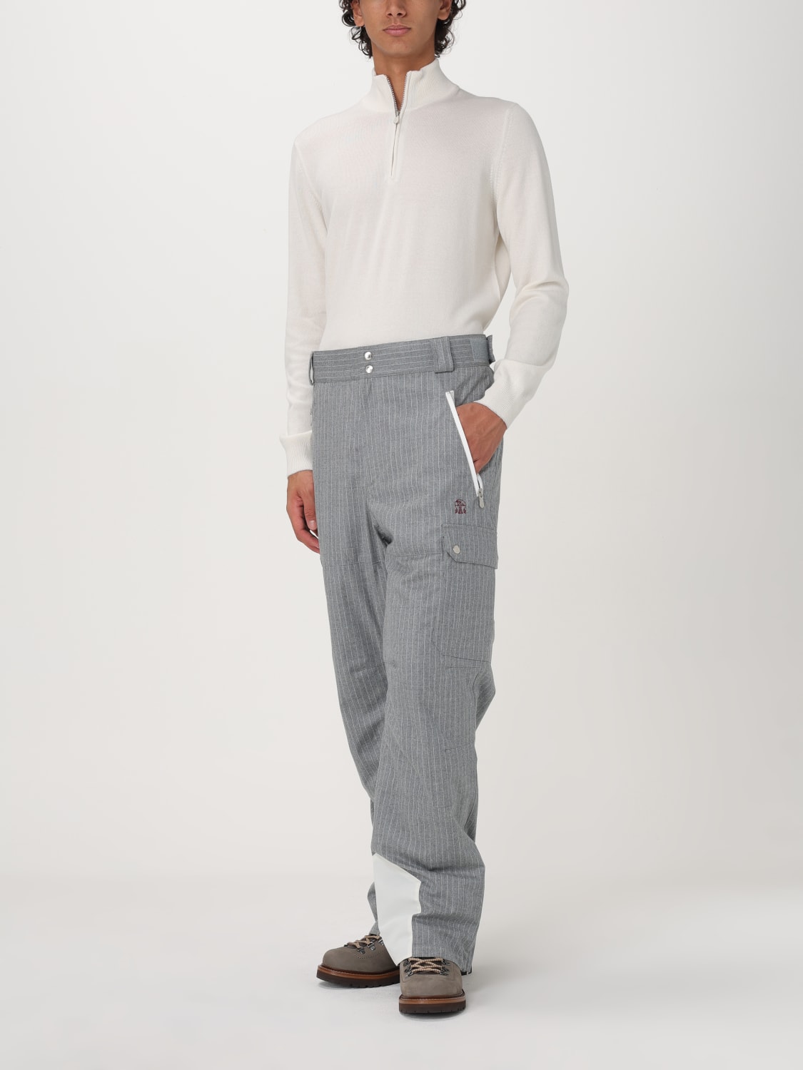 BRUNELLO CUCINELLI SWEATER: Sweater men Brunello Cucinelli, Smoke Grey - Img 2