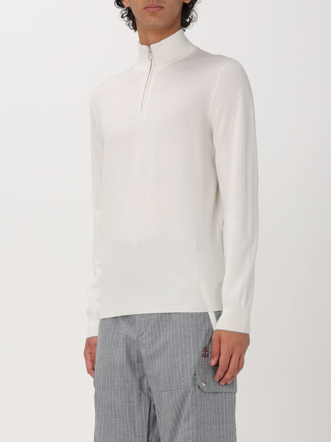 BRUNELLO CUCINELLI SWEATER: Sweater men Brunello Cucinelli, Smoke Grey - Img 4
