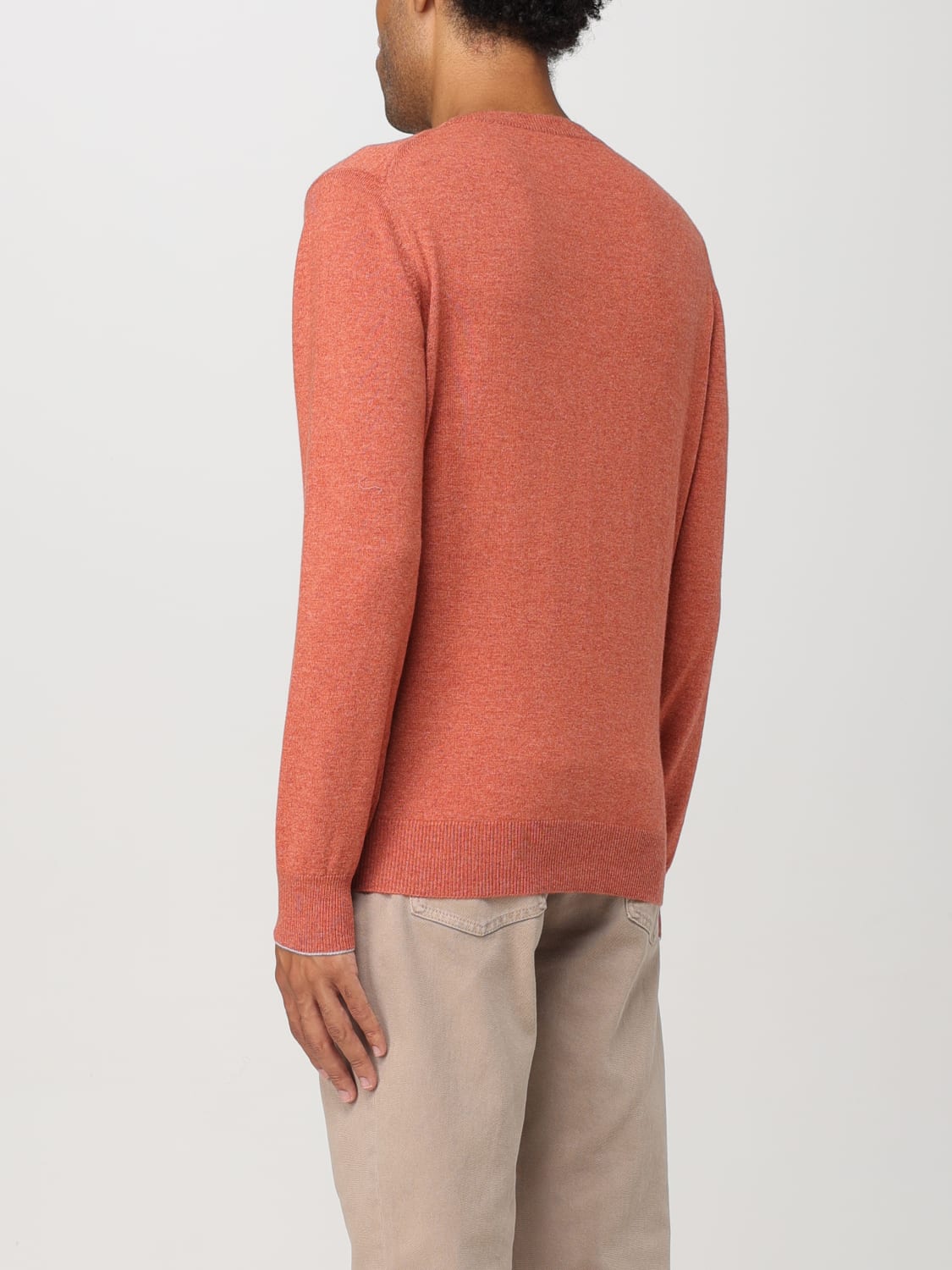 BRUNELLO CUCINELLI SWEATER: Sweater men Brunello Cucinelli, Orange - Img 3