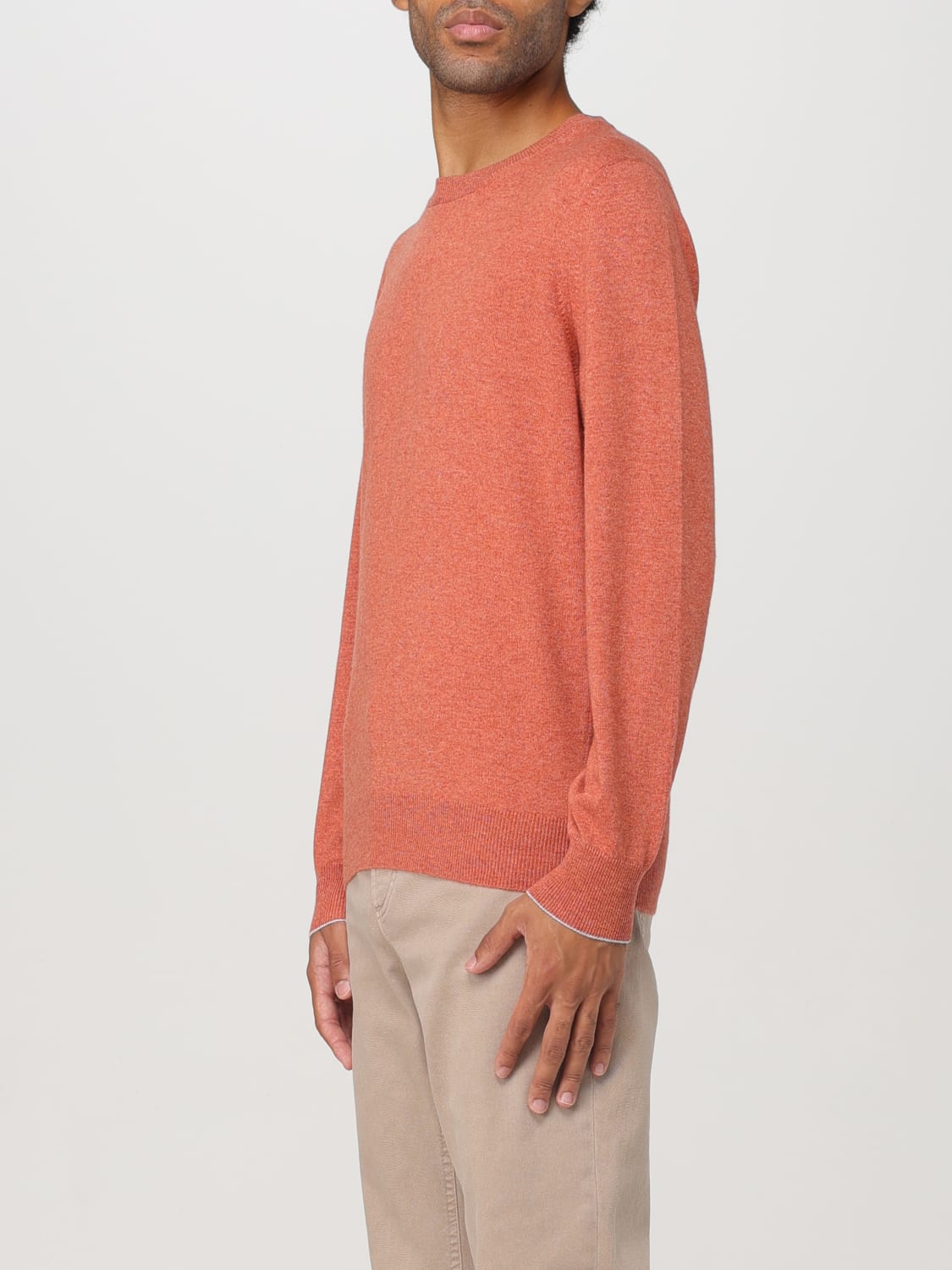 BRUNELLO CUCINELLI SWEATER: Sweater men Brunello Cucinelli, Orange - Img 4