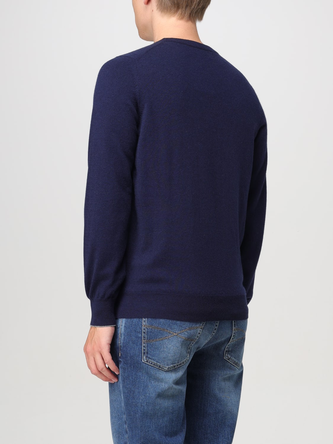 BRUNELLO CUCINELLI SWEATER: Sweater men Brunello Cucinelli, Blue - Img 3