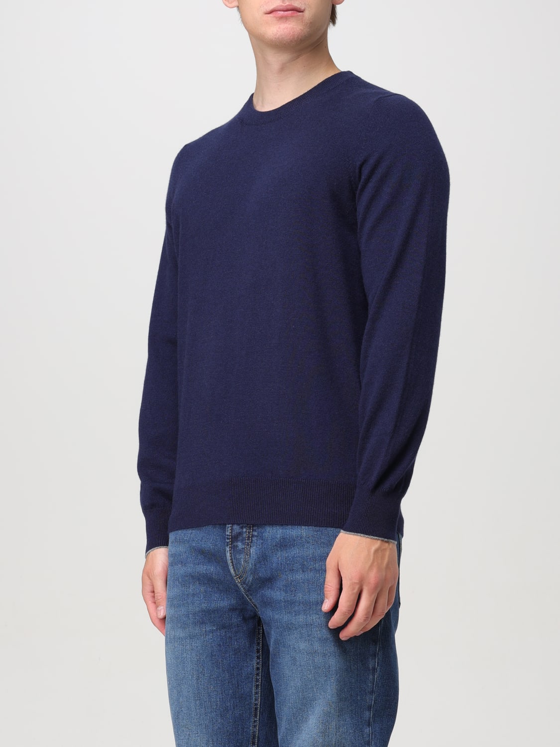 BRUNELLO CUCINELLI SWEATER: Sweater men Brunello Cucinelli, Blue - Img 4