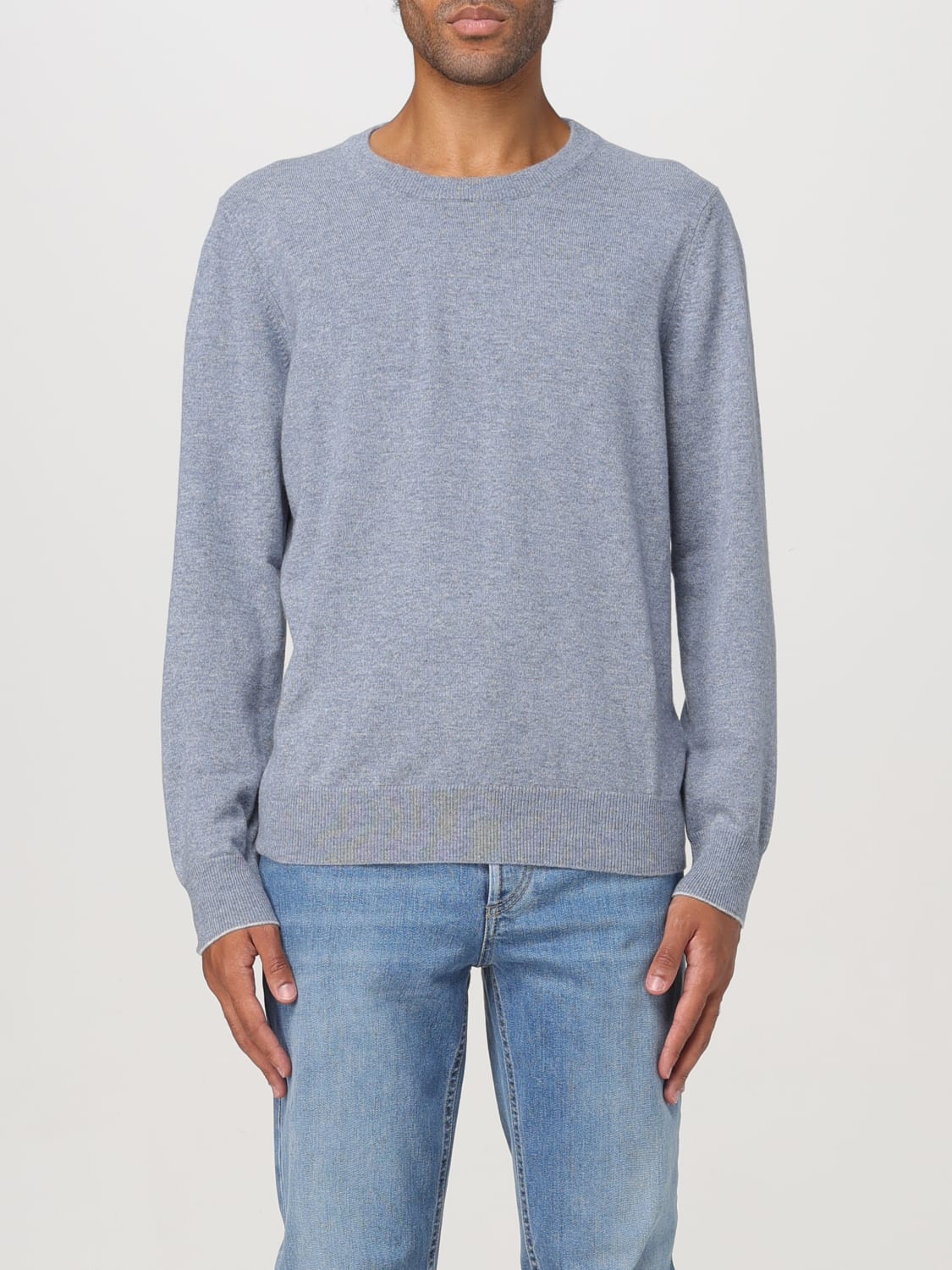 BRUNELLO CUCINELLI SWEATER: Sweater men Brunello Cucinelli, Gnawed Blue - Img 1