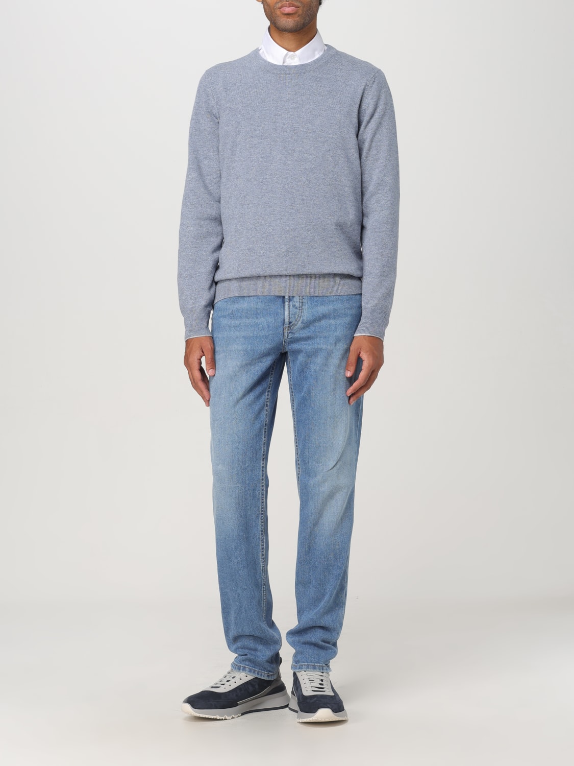 BRUNELLO CUCINELLI SWEATER: Sweater men Brunello Cucinelli, Gnawed Blue - Img 2