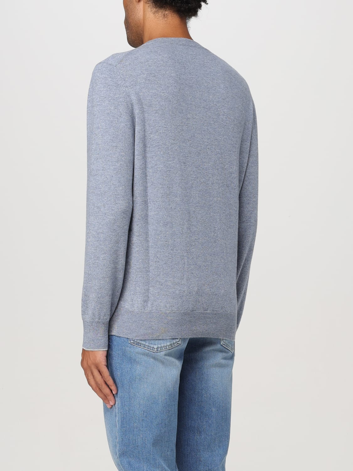 BRUNELLO CUCINELLI SWEATER: Sweater men Brunello Cucinelli, Gnawed Blue - Img 3