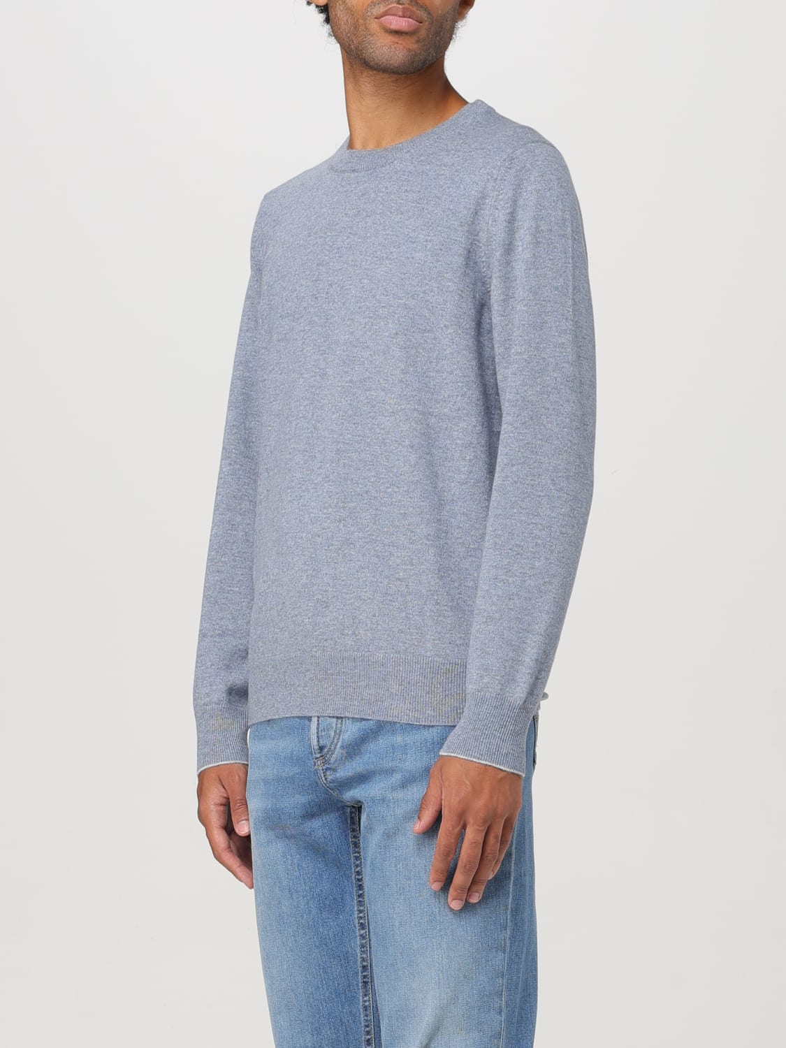 BRUNELLO CUCINELLI SWEATER: Sweater men Brunello Cucinelli, Gnawed Blue - Img 4