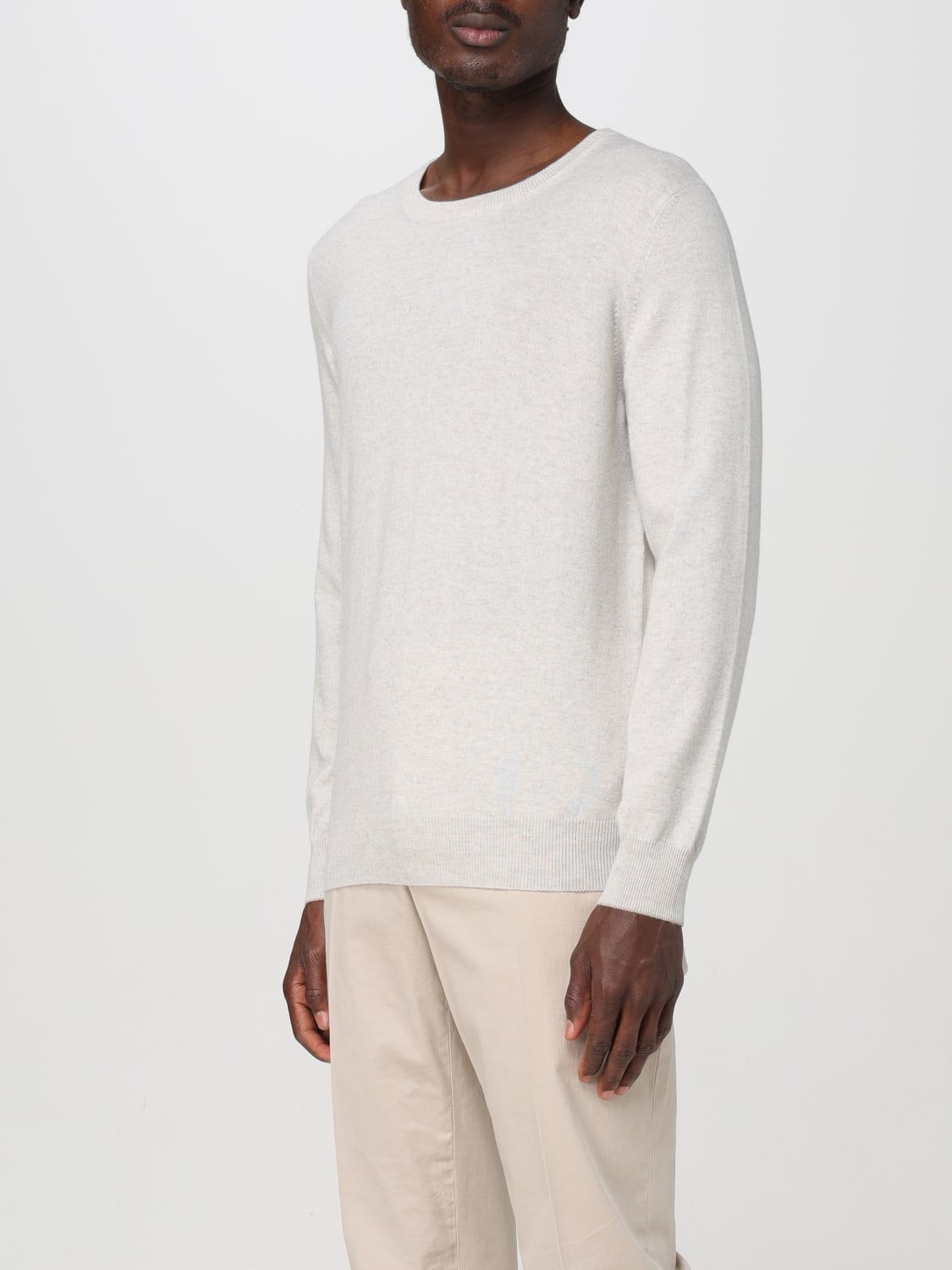 BRUNELLO CUCINELLI SWEATER: Sweater men Brunello Cucinelli, Pearl - Img 3