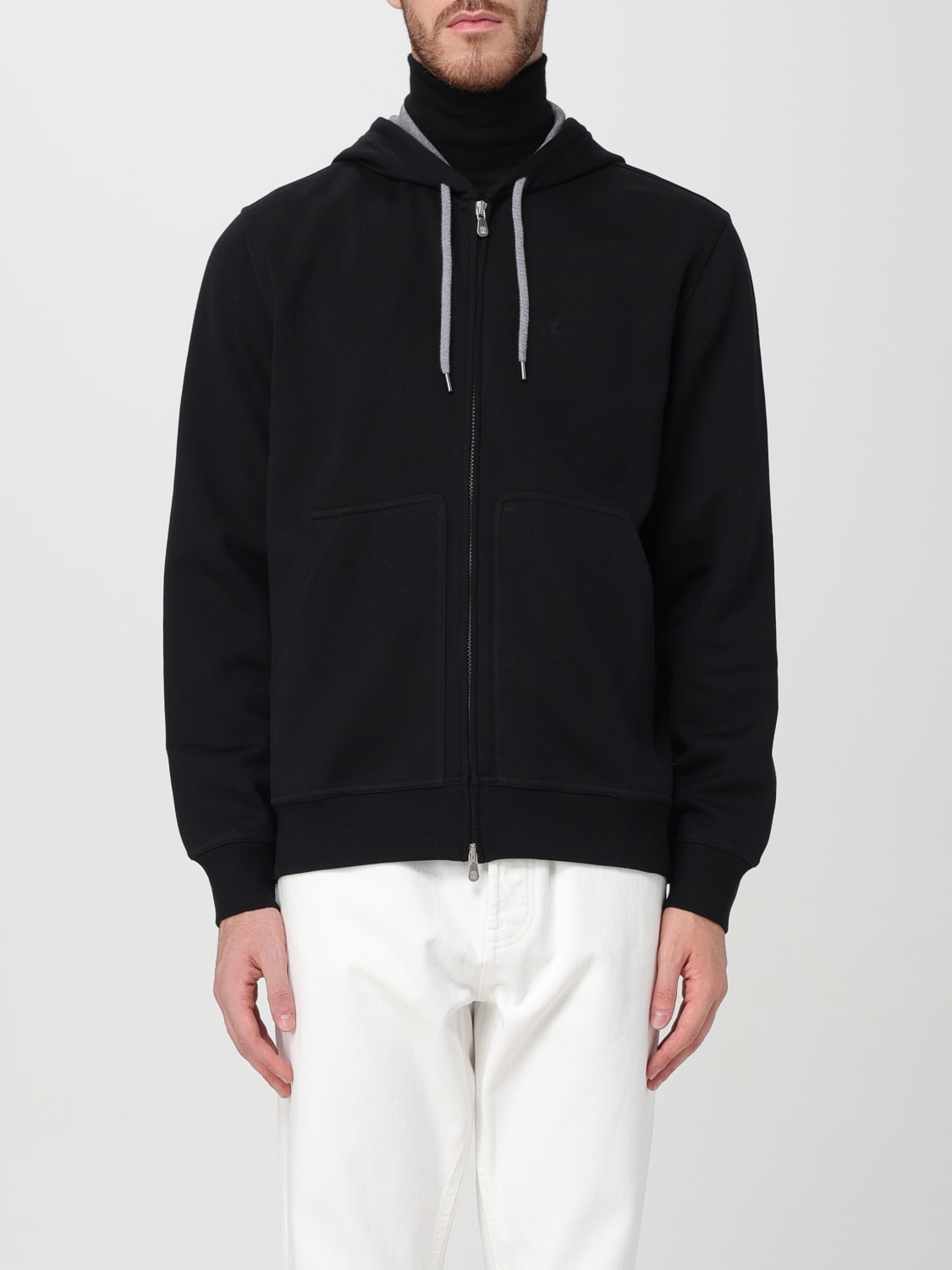 BRUNELLO CUCINELLI SWEATSHIRT: Sweatshirt men Brunello Cucinelli, Black - Img 1