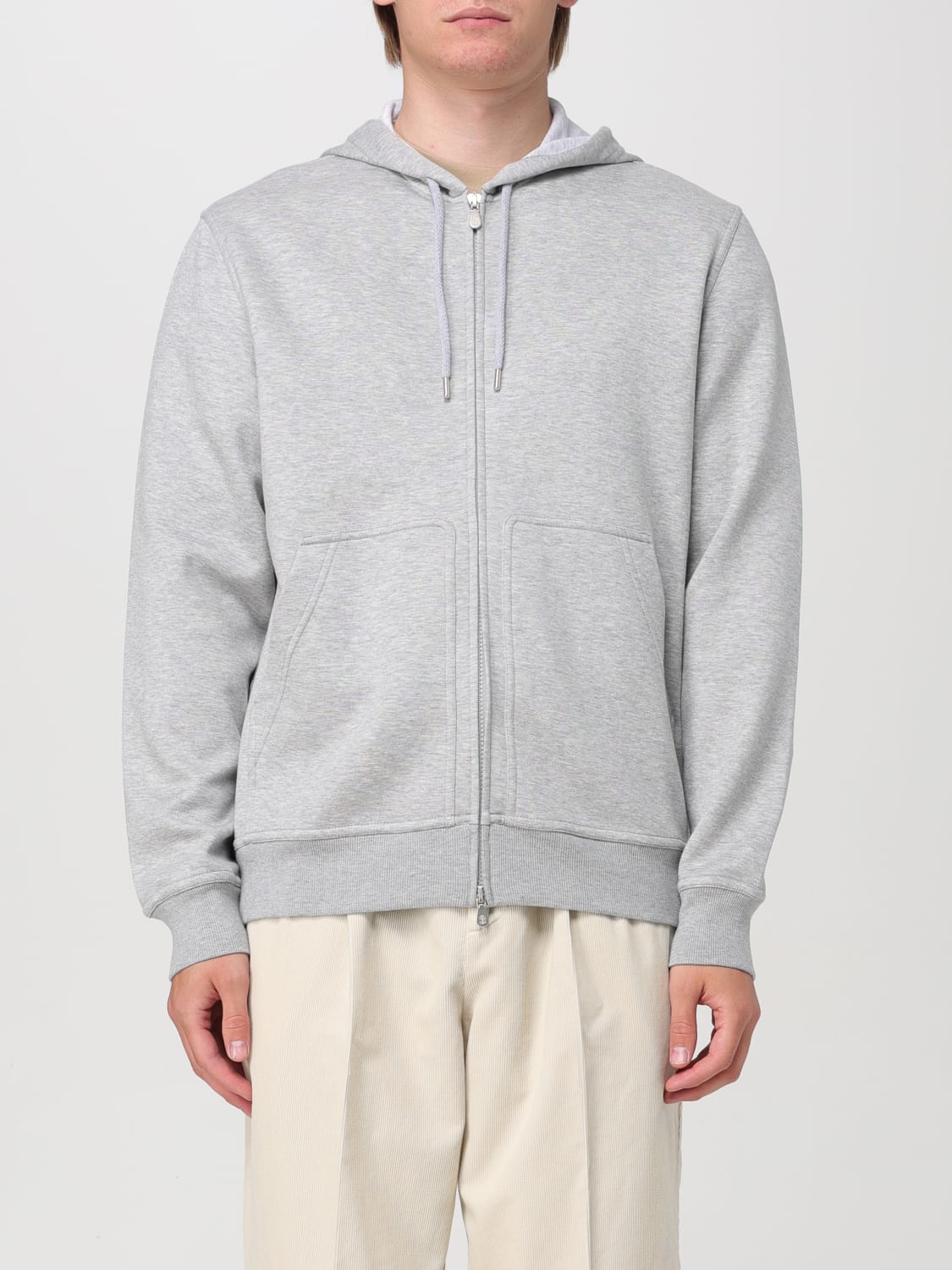 BRUNELLO CUCINELLI SWEATSHIRT: Sweatshirt men Brunello Cucinelli, Grey - Img 1