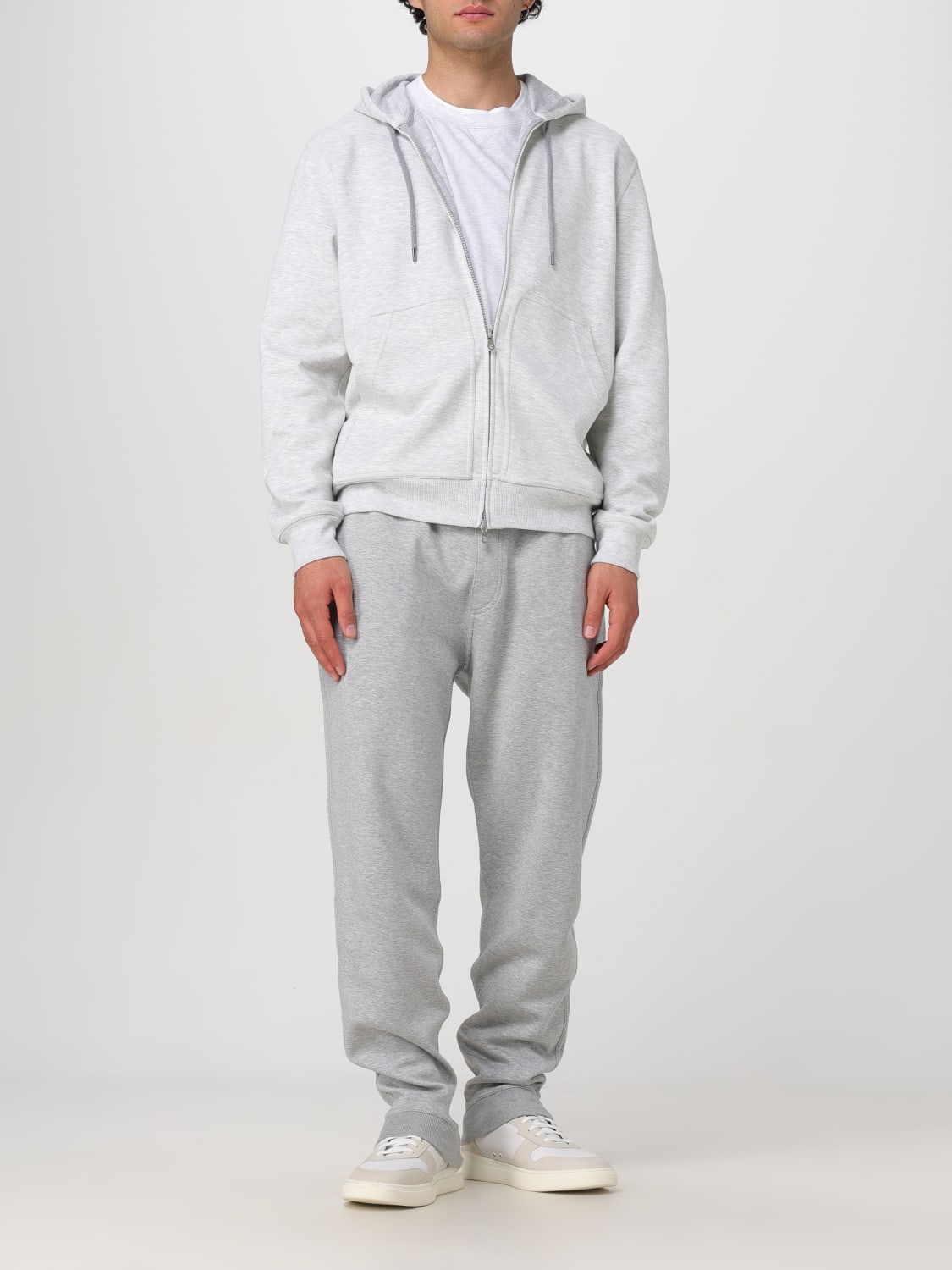 BRUNELLO CUCINELLI FELPA: Felpa Brunello Cucinelli in cotone e cashmere , Perla - Img 2