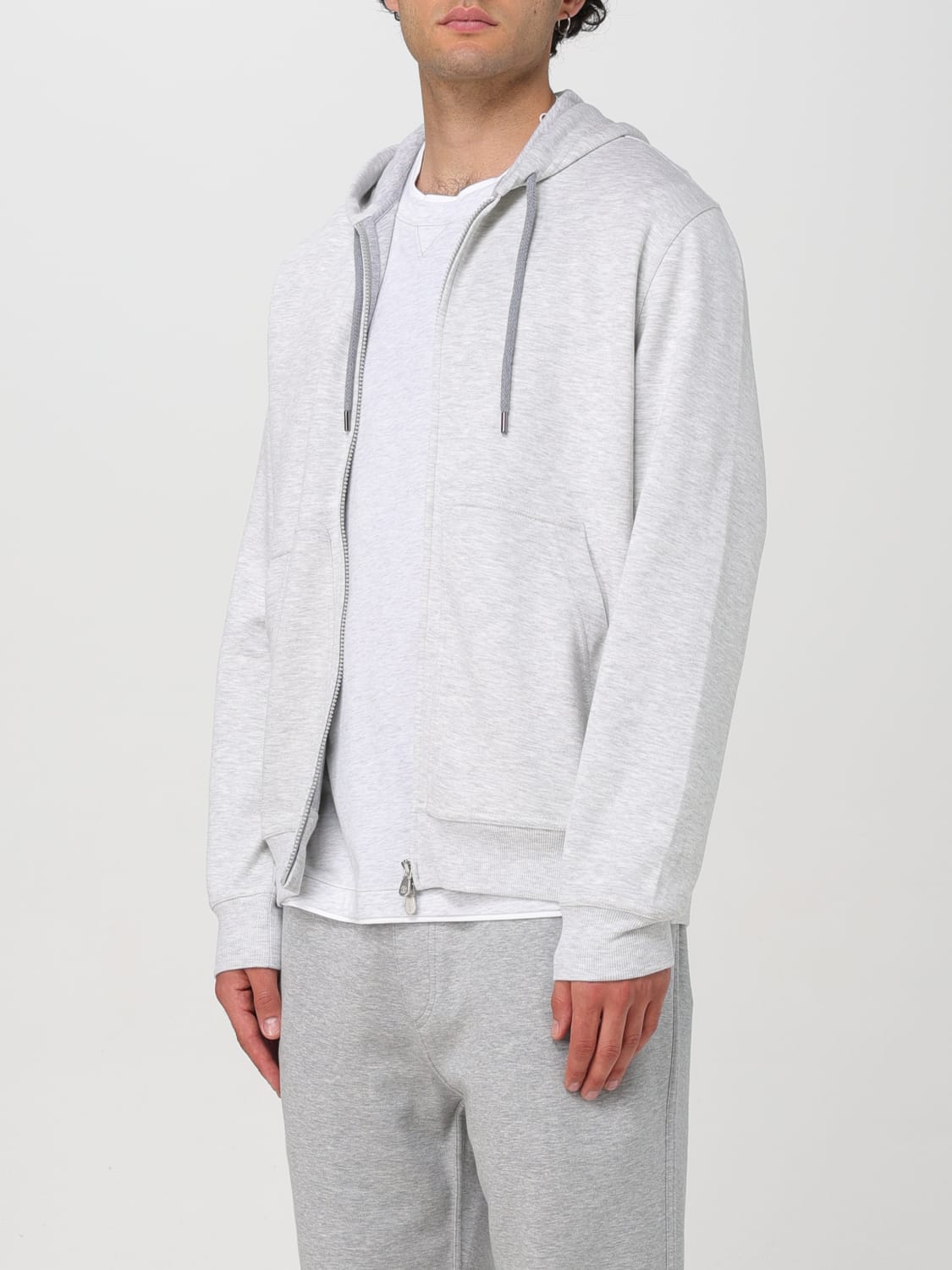 BRUNELLO CUCINELLI FELPA: Felpa Brunello Cucinelli in cotone e cashmere , Perla - Img 4