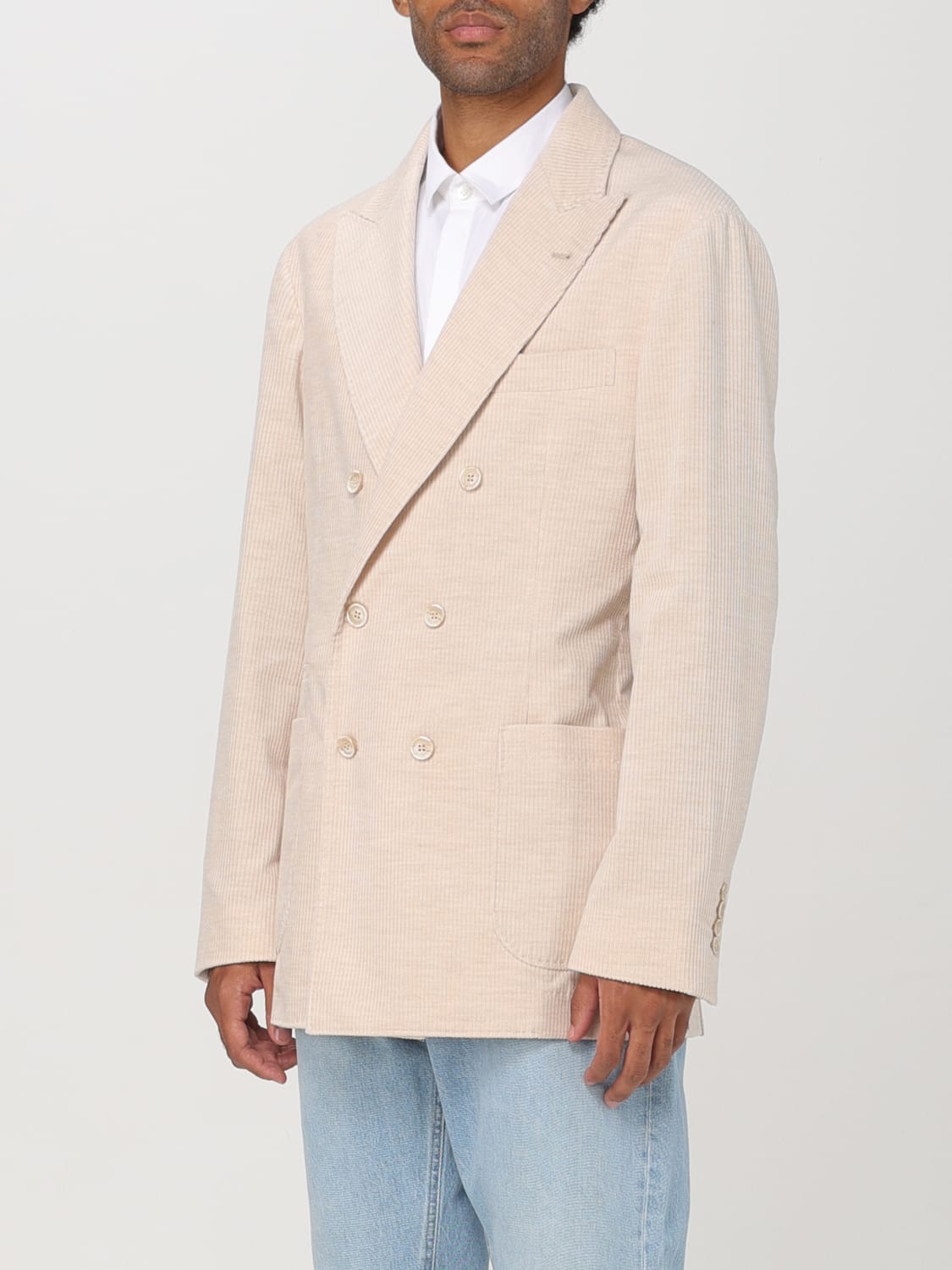 BRUNELLO CUCINELLI BLAZER: Blazer herren Brunello Cucinelli, Beige - Img 3