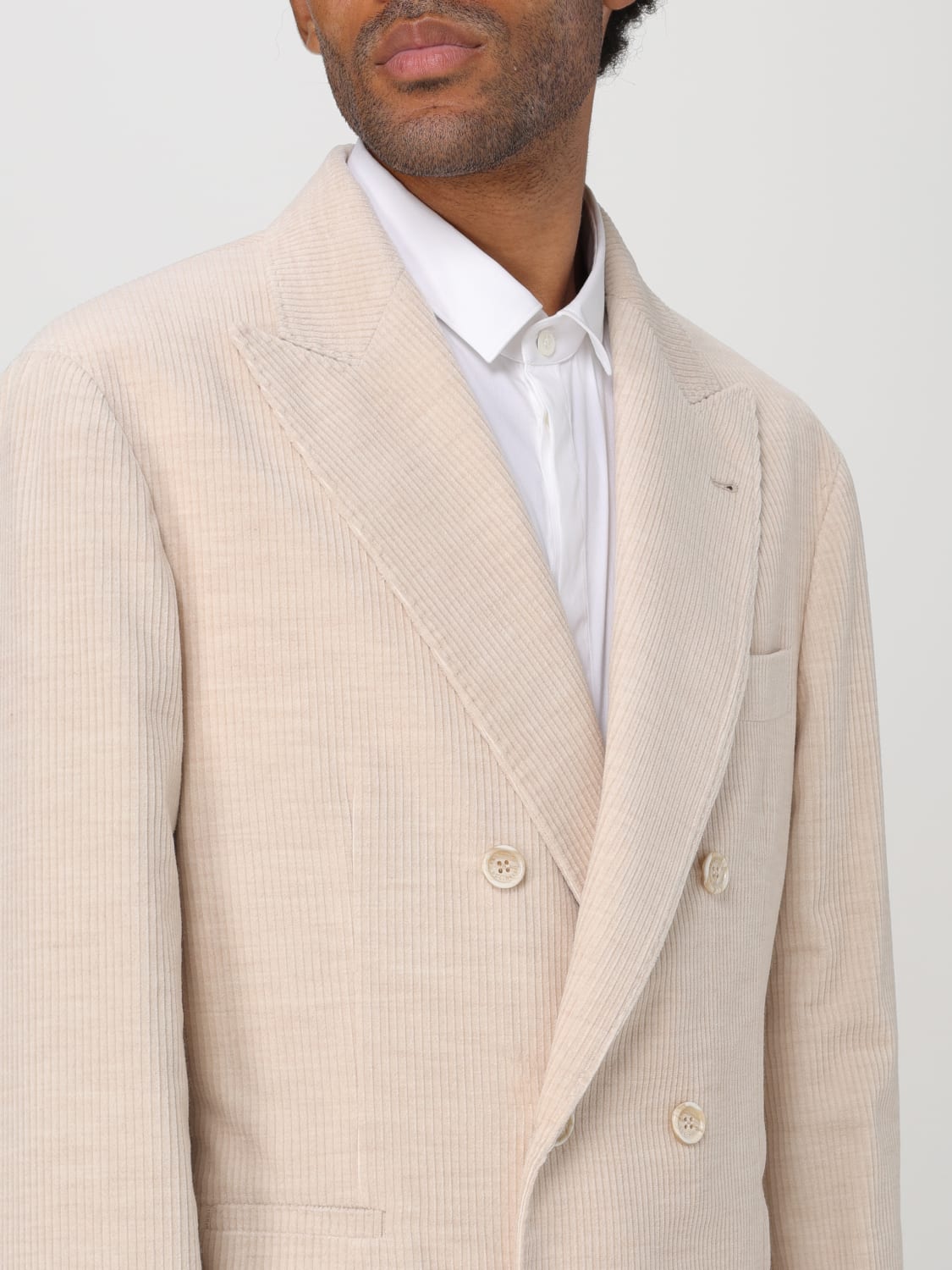 BRUNELLO CUCINELLI BLAZER: Blazer men Brunello Cucinelli, Beige - Img 4