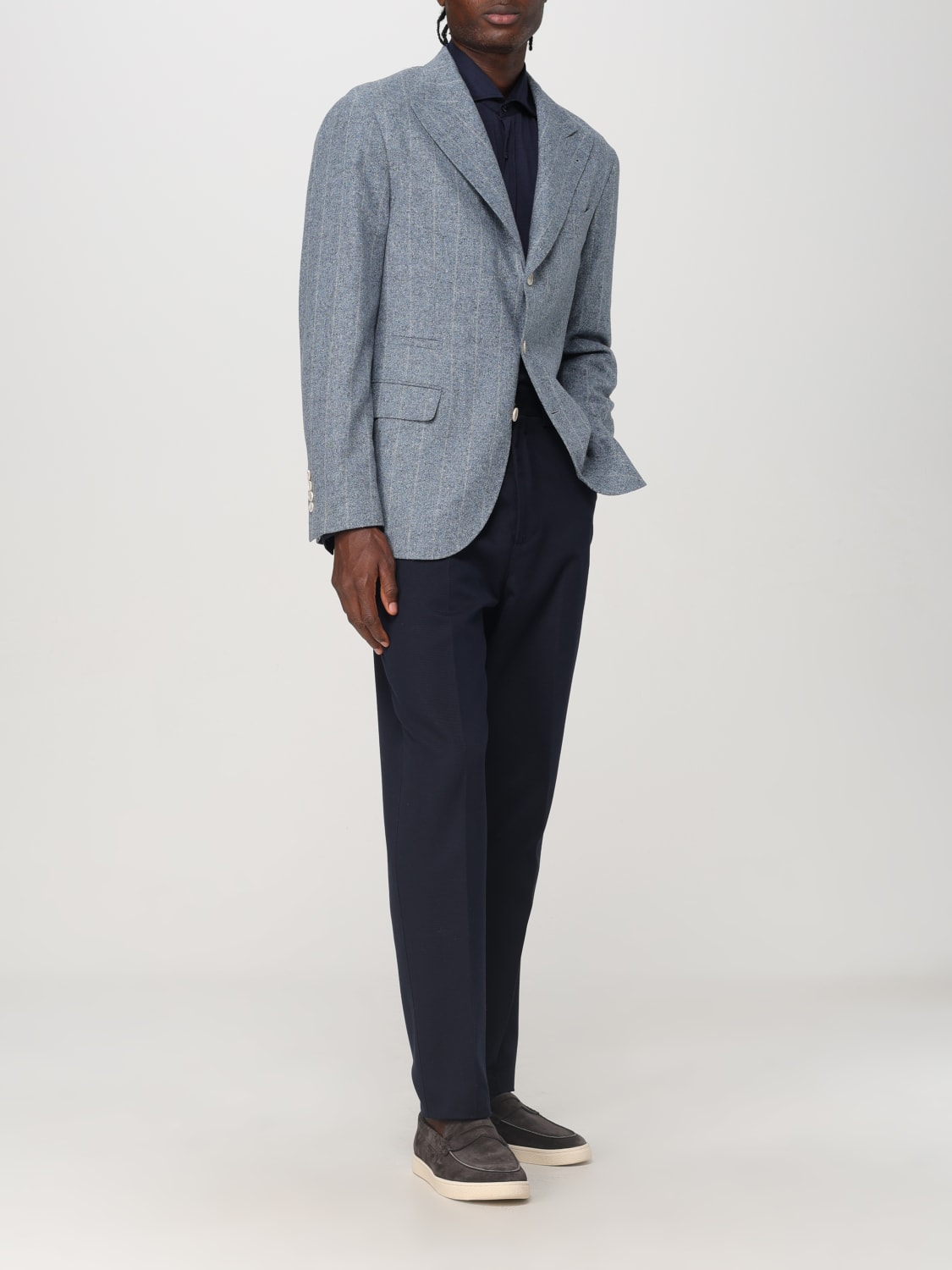 BRUNELLO CUCINELLI BLAZER: Blazer homme Brunello Cucinelli, Bleu Azur - Img 2