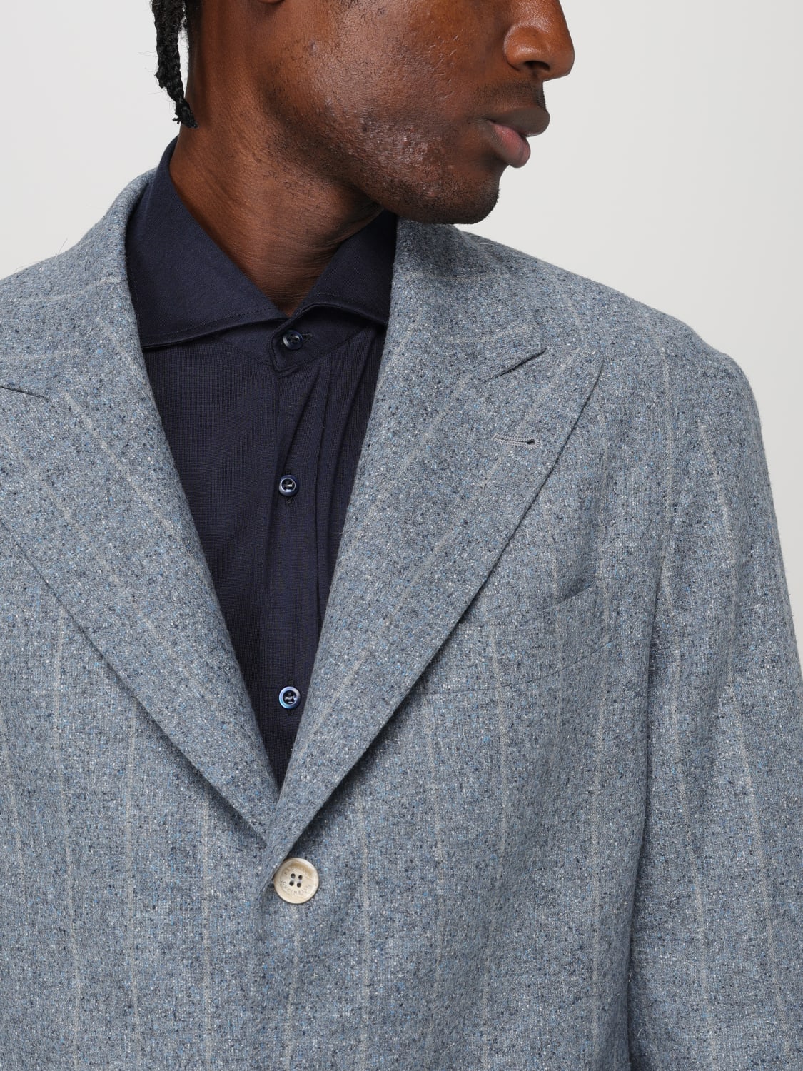 BRUNELLO CUCINELLI BLAZER: Blazer herren Brunello Cucinelli, Hellblau - Img 5