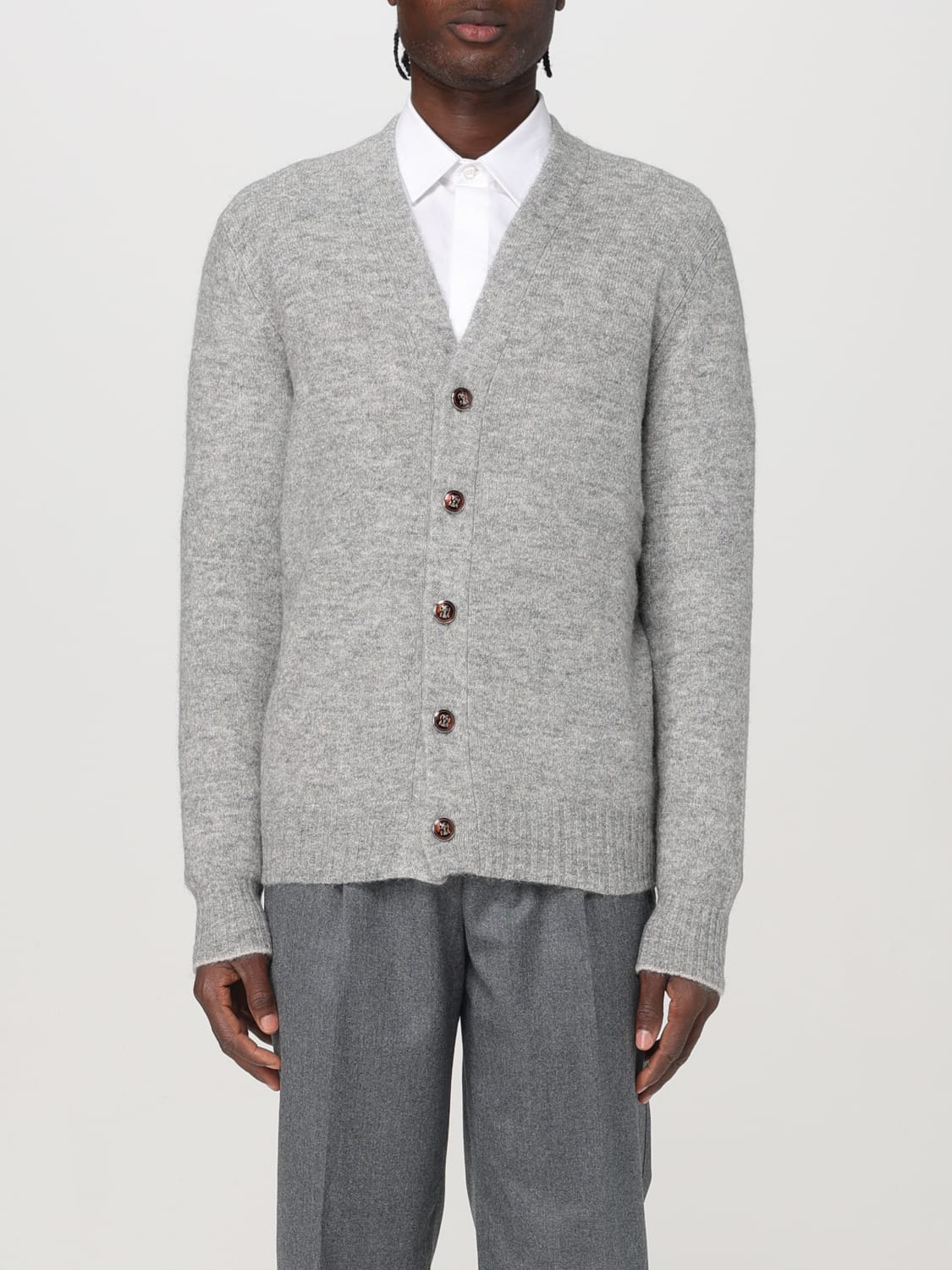 BRUNELLO CUCINELLI CARDIGAN: Sweater men Brunello Cucinelli, Grey - Img 1