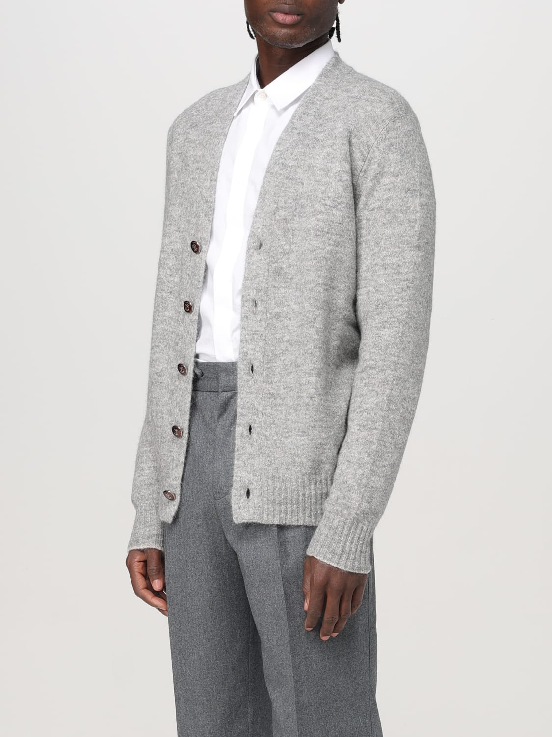 BRUNELLO CUCINELLI CARDIGAN: Sweater men Brunello Cucinelli, Grey - Img 4