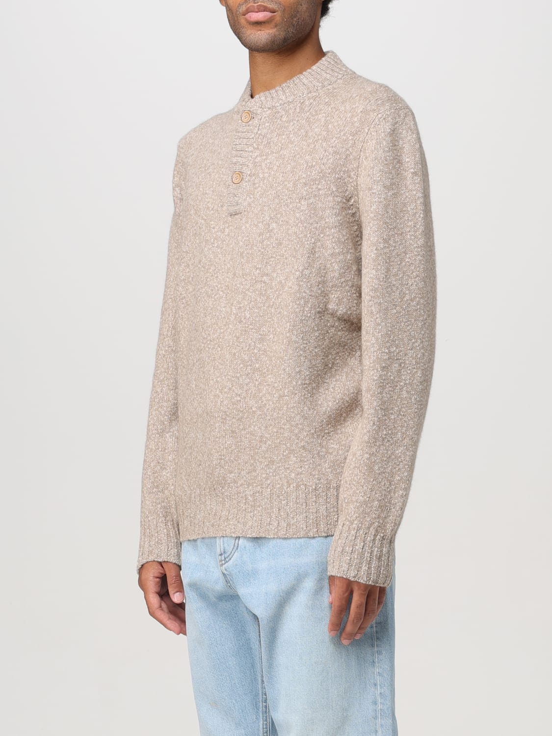 BRUNELLO CUCINELLI SWEATER: Sweater men Brunello Cucinelli, Beige - Img 4