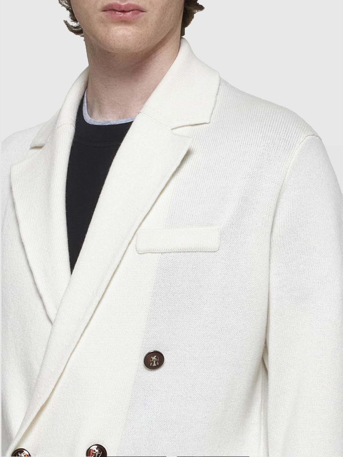 BRUNELLO CUCINELLI BLAZER: Blazer men Brunello Cucinelli, White - Img 3