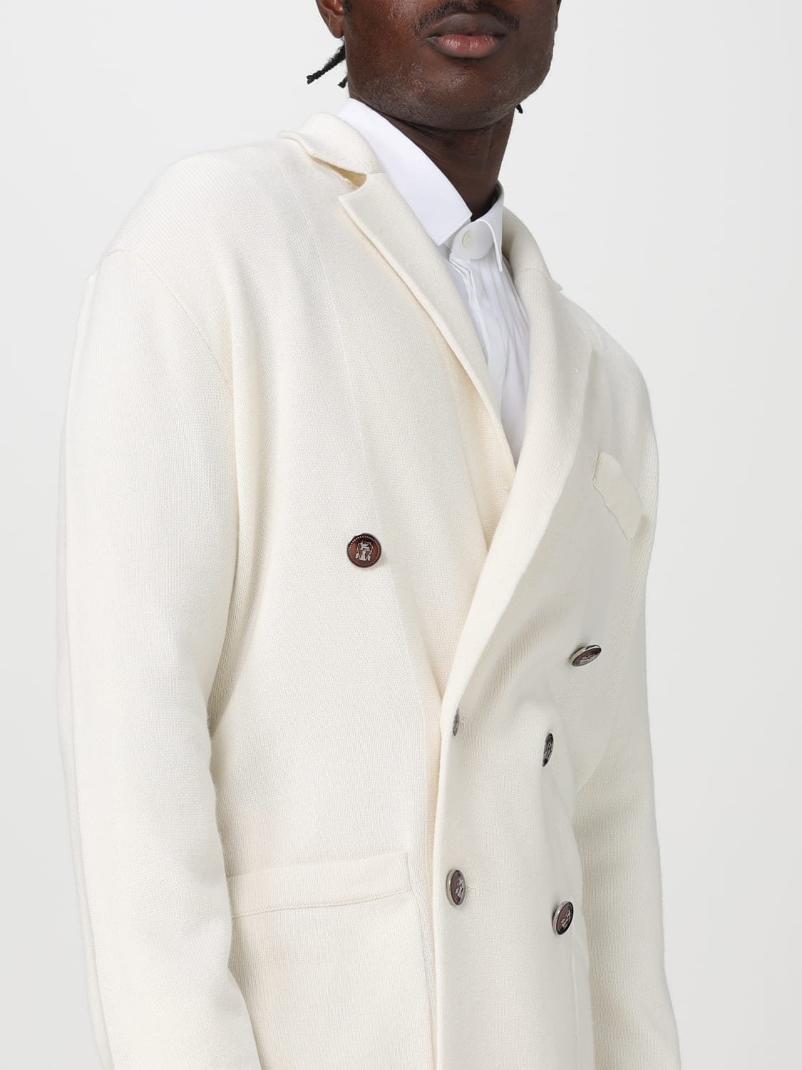 BRUNELLO CUCINELLI BLAZER: Blazer men Brunello Cucinelli, White - Img 5